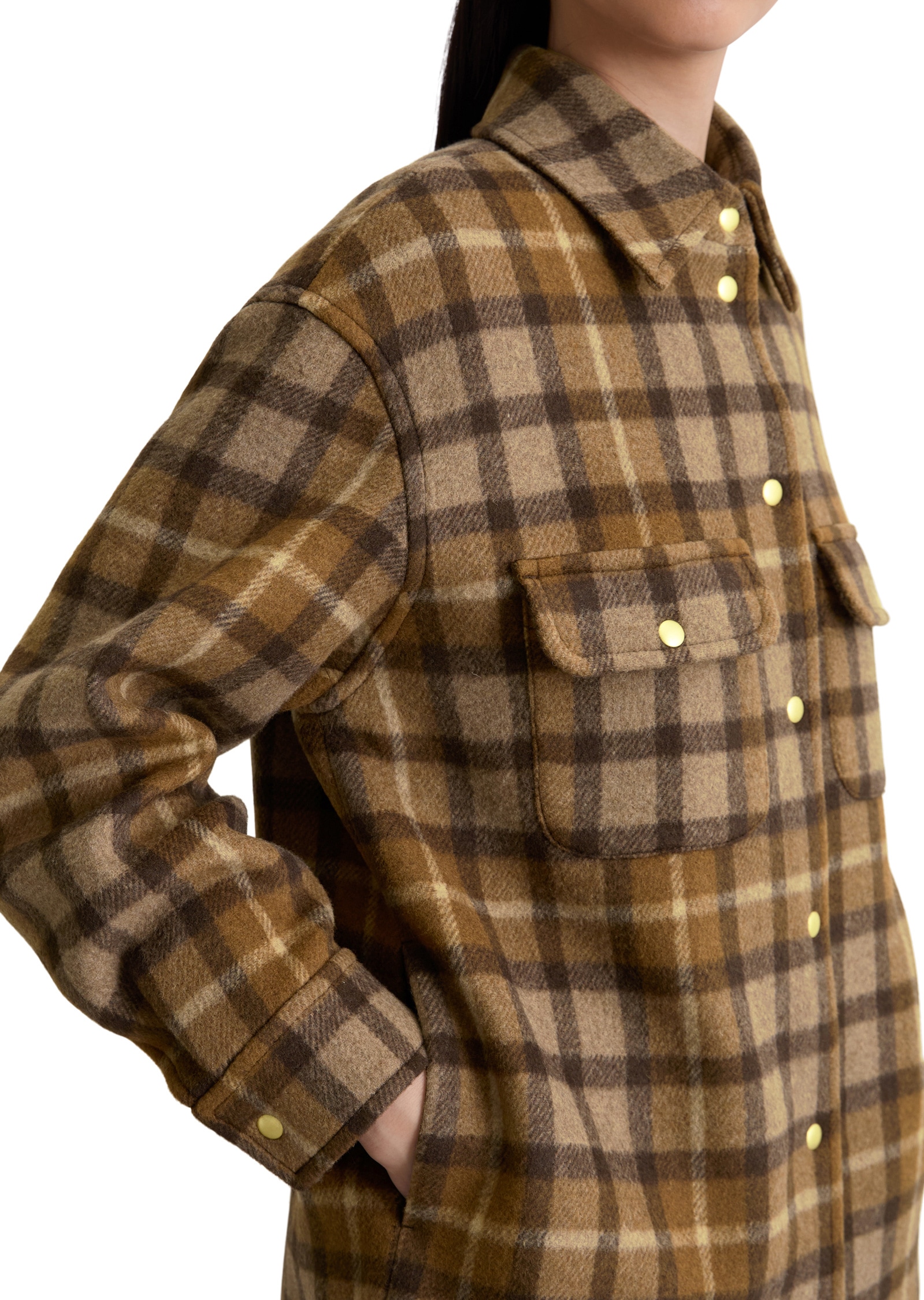 Marc O'Polo Outdoorjacke »aus italienischem Wolle-Mix«, ohne Kapuze