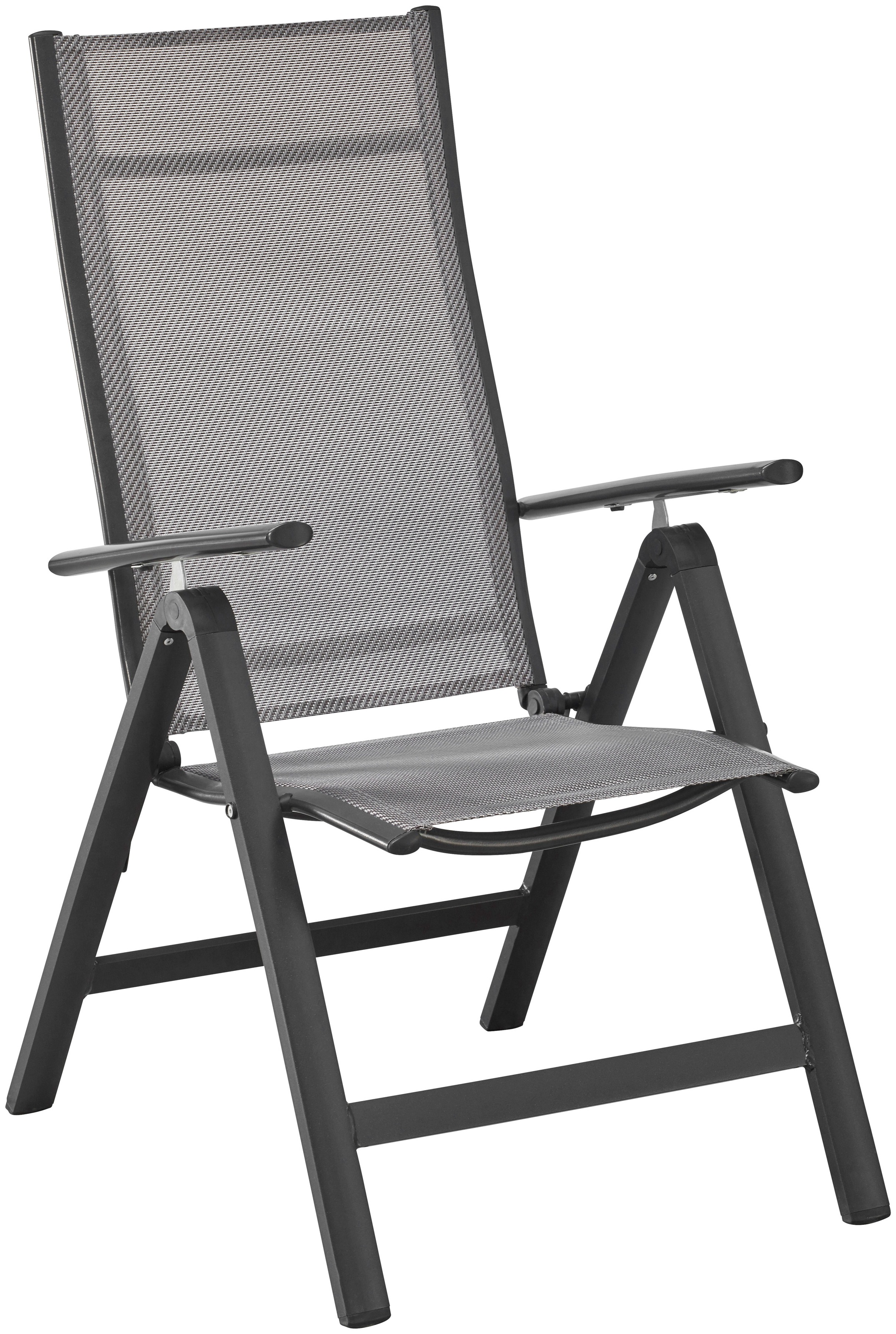Garten-Essgruppe MERXX "Amalfi", schwarz (anthrazit, braun, diamantfarben), Obermaterial: 100% Polyester, Sitzmöbel-Sets, inkl. 8 Stühlen und ausziehbarem Tisch (180 - 240 cm) 3