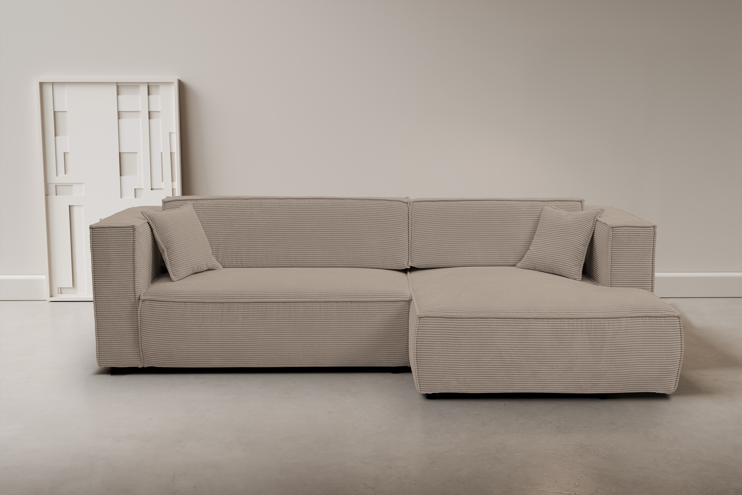 WERK2 Ecksofa "Atlanta-New, modernes Design, Stellmaße 280x147cm, L-Form, K günstig online kaufen