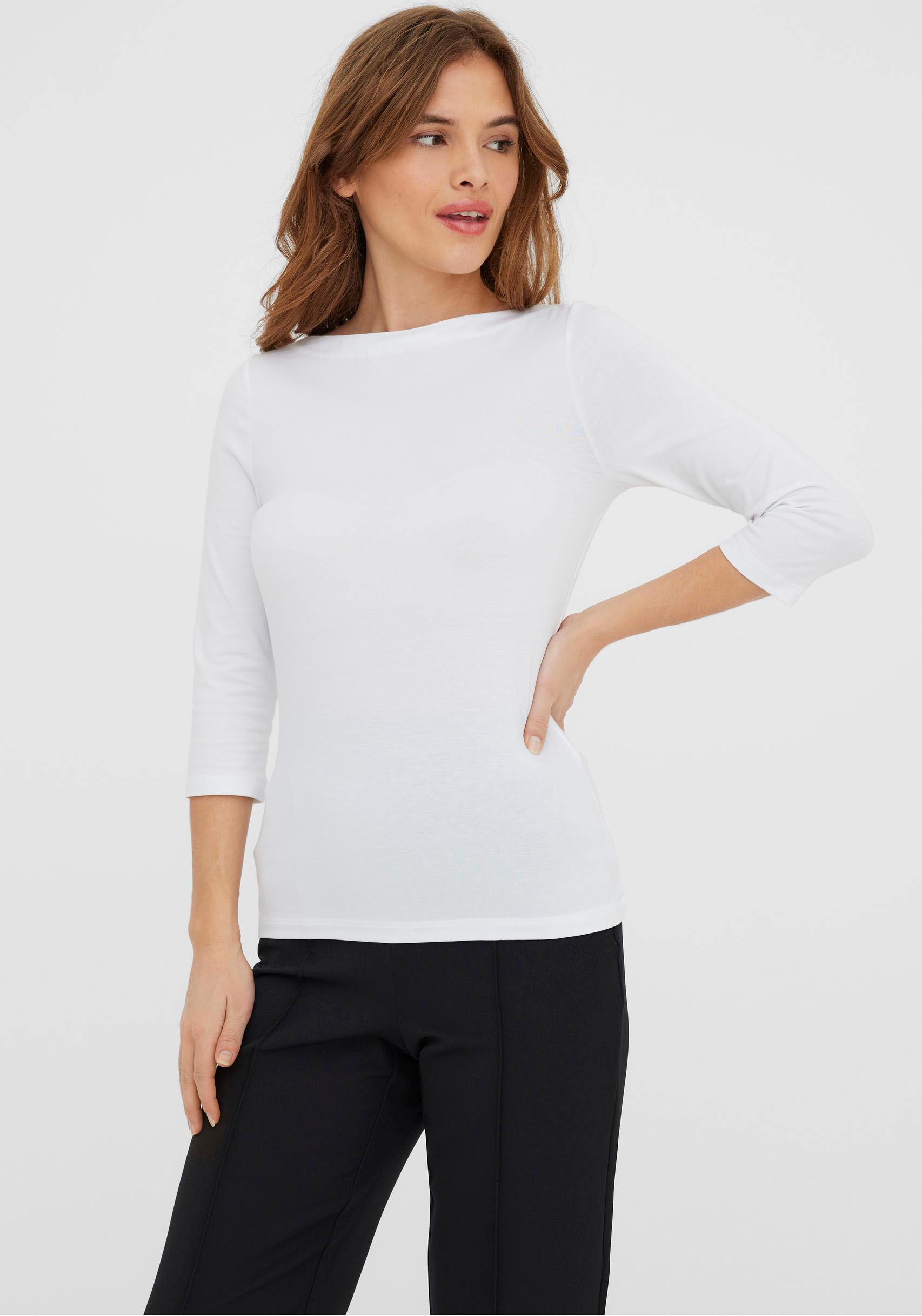 Vero Moda 3/4-Arm-Shirt "VMPANDA MODAL 3/4 TOP JRS NOOS"