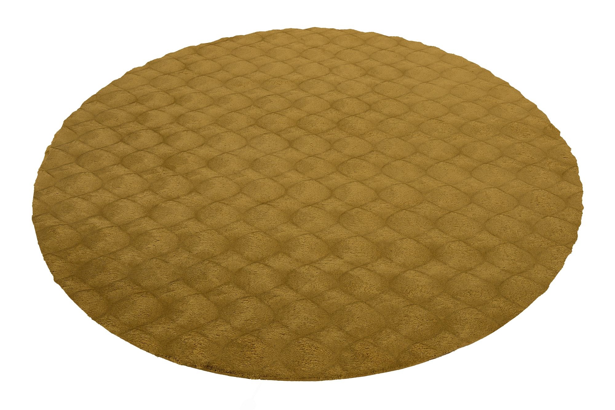Obsession Diamond Cut 800 Rundteppich Gelb 200cm 2
