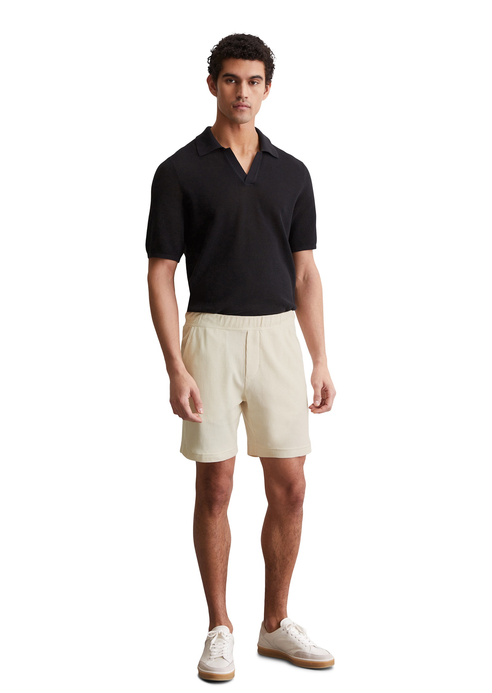 Marc O'Polo Shorts »mit feiner Waffelstruktur«