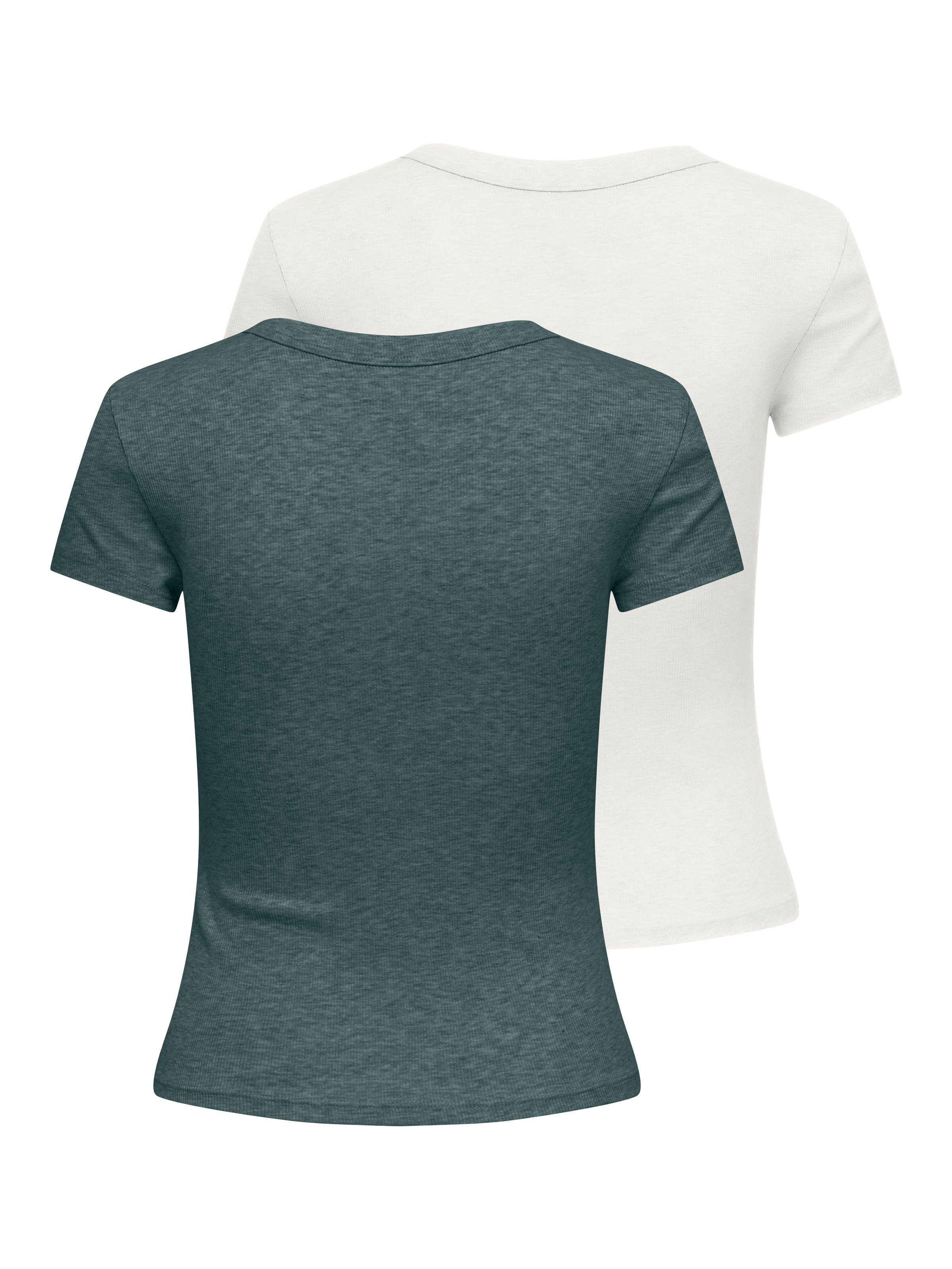 ONLY Kurzarmshirt »ONLEASY S/S TOP CS JRS 2 PACK«, (Packung, 2 tlg.)