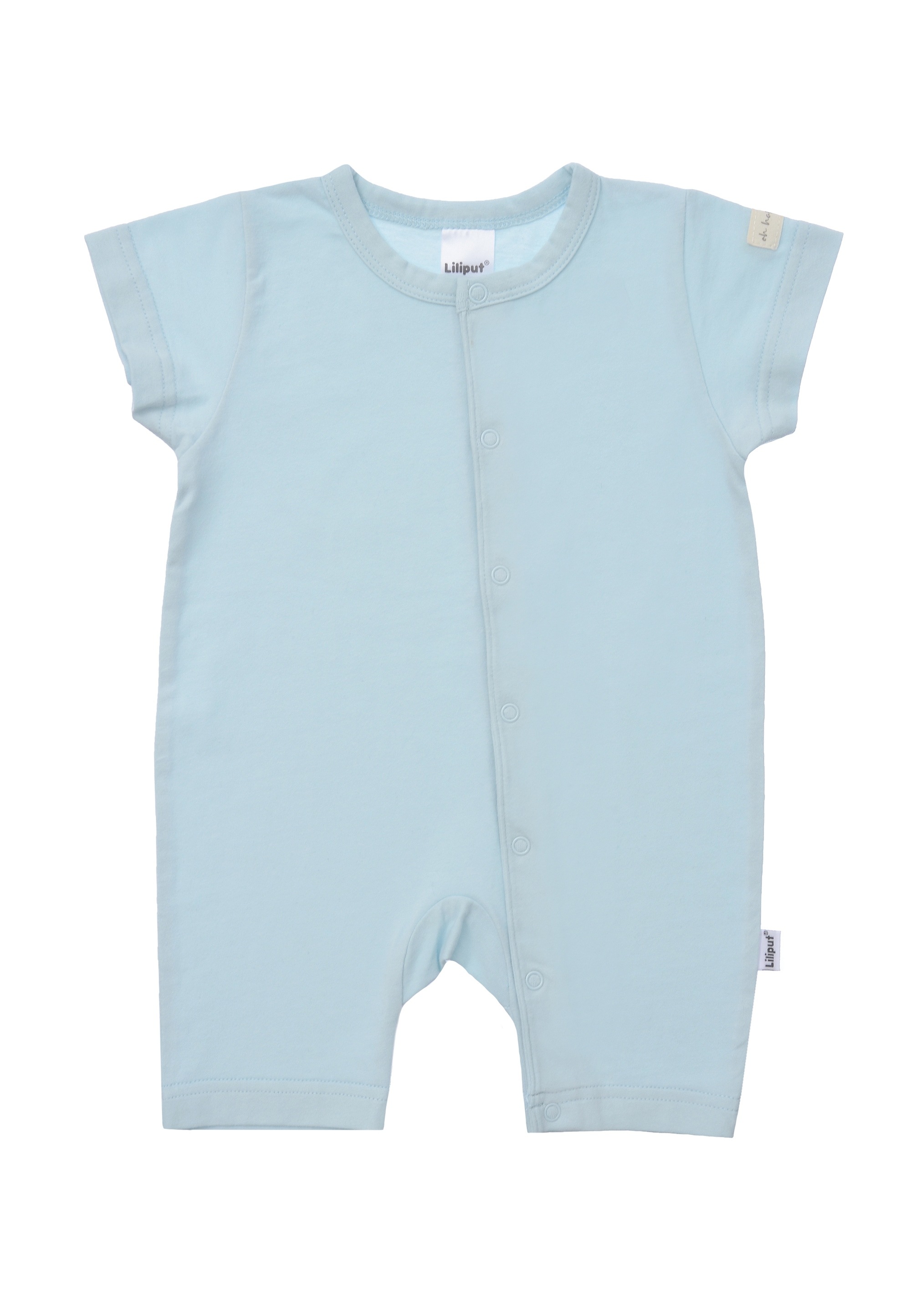 LILIPUT Jungen Jumpsuit, Gr. 62, wei ß, 95% Baumwolle, 5% Polyester, Overalls, 2er-Pack mit praktischen Druckknöpfen