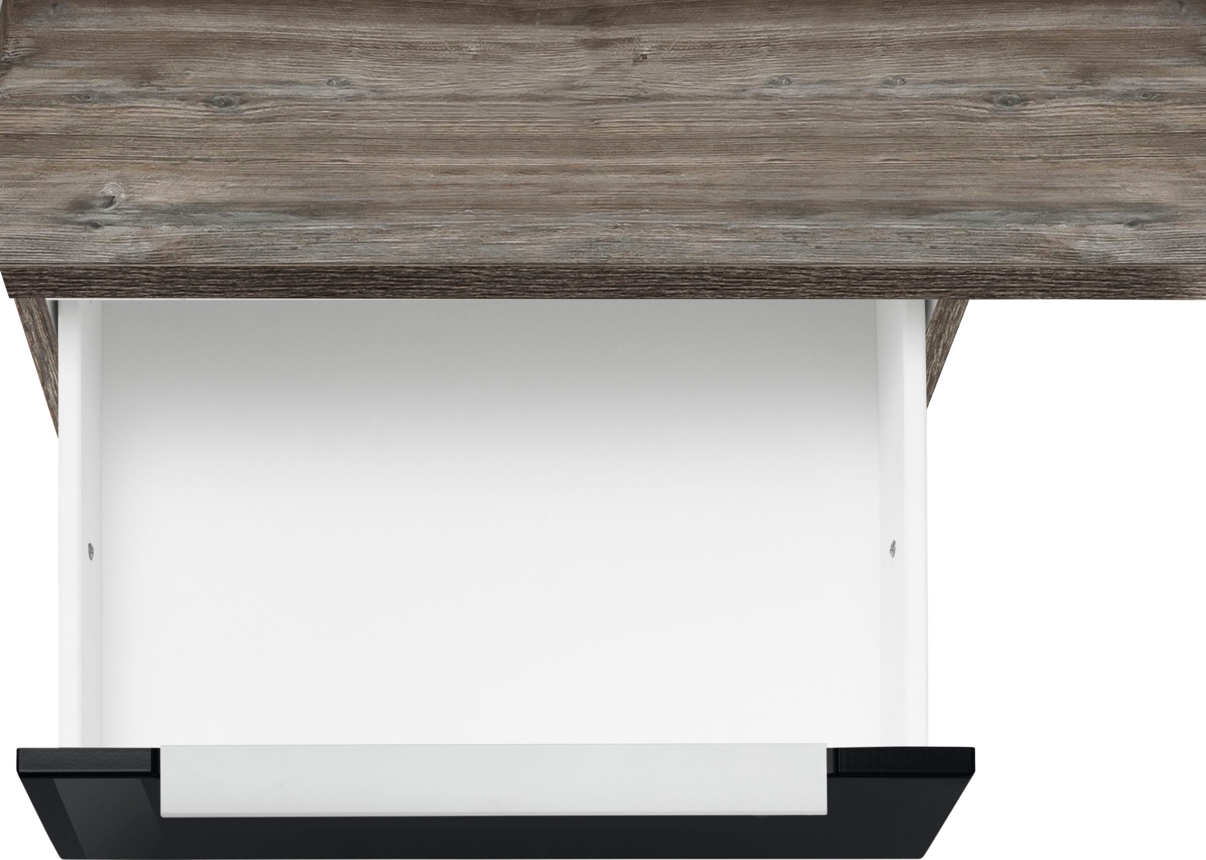 KOCHSTATION Küchenzeile »KS-Brindisi«, Breite 220 cm, wahlweise mit E-Geräten, mit MDF-Fronten und Regal