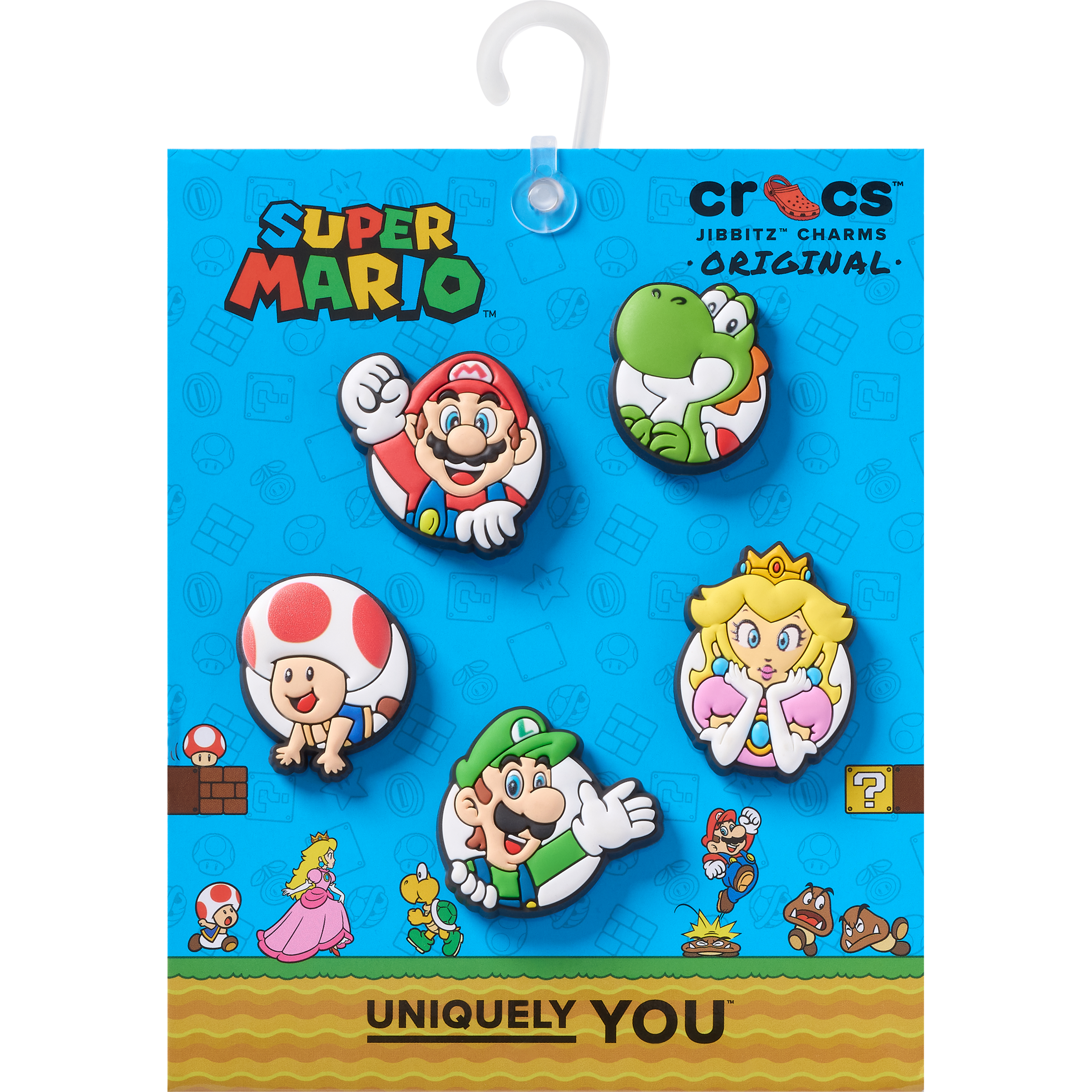 Crocs Schuhanstecker "Jibbitz™ Super Mario Core" Set, Kein Spielzeug. Nicht für Kinder unter 3 Jahren geeignet, 5, Charm, Anstecker für Crocs Schuhe