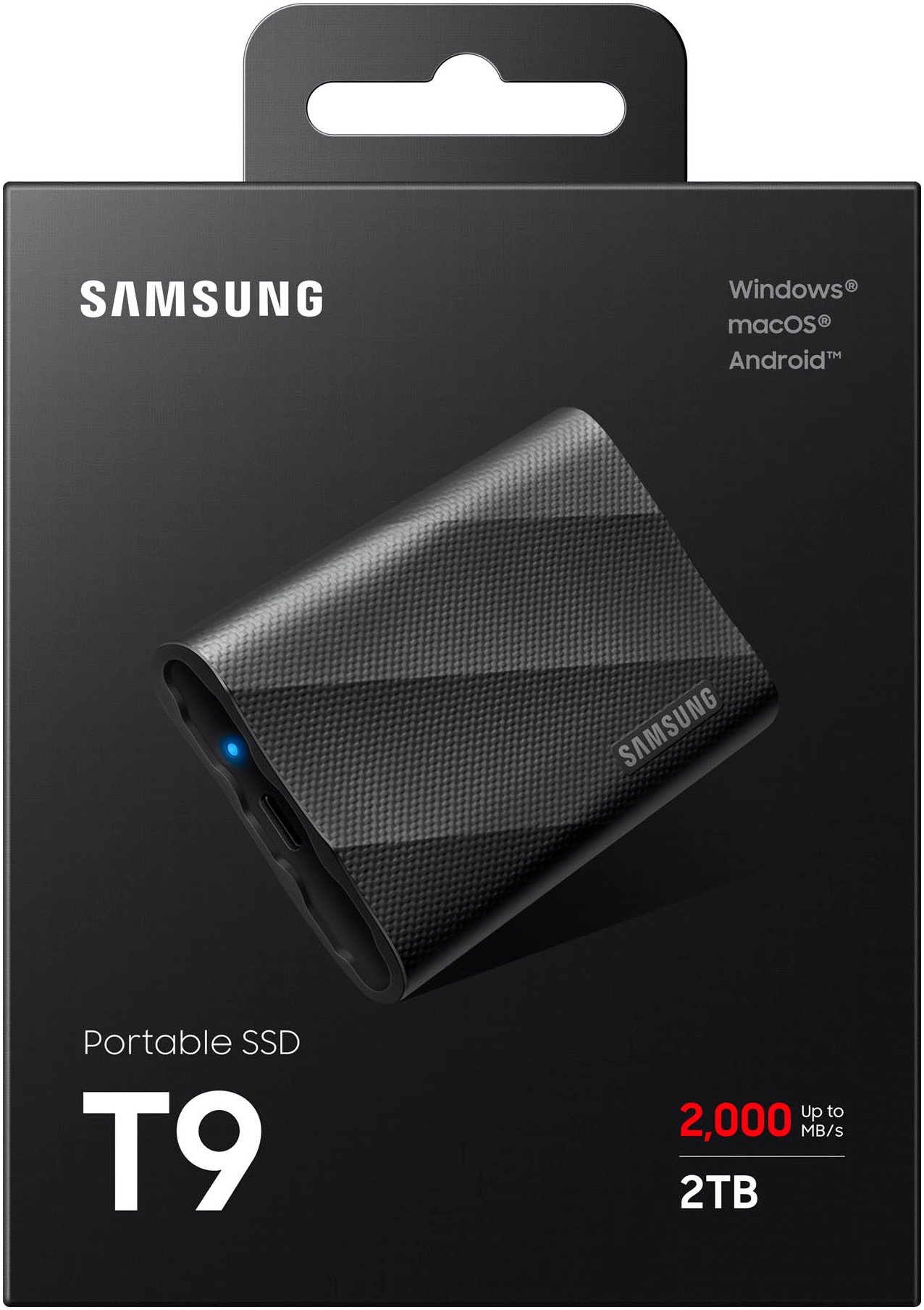 Samsung externe SSD »Portable SSD T9 1TB«, Anschluss USB Typ-C,3.2 Gen 2 (3.1 Gen 2)