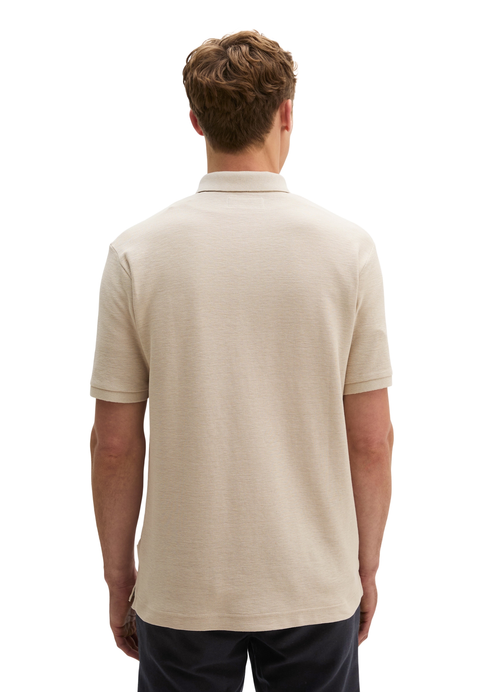 Marc O'Polo Poloshirt »aus Bio-Baumwolle und Leinen«