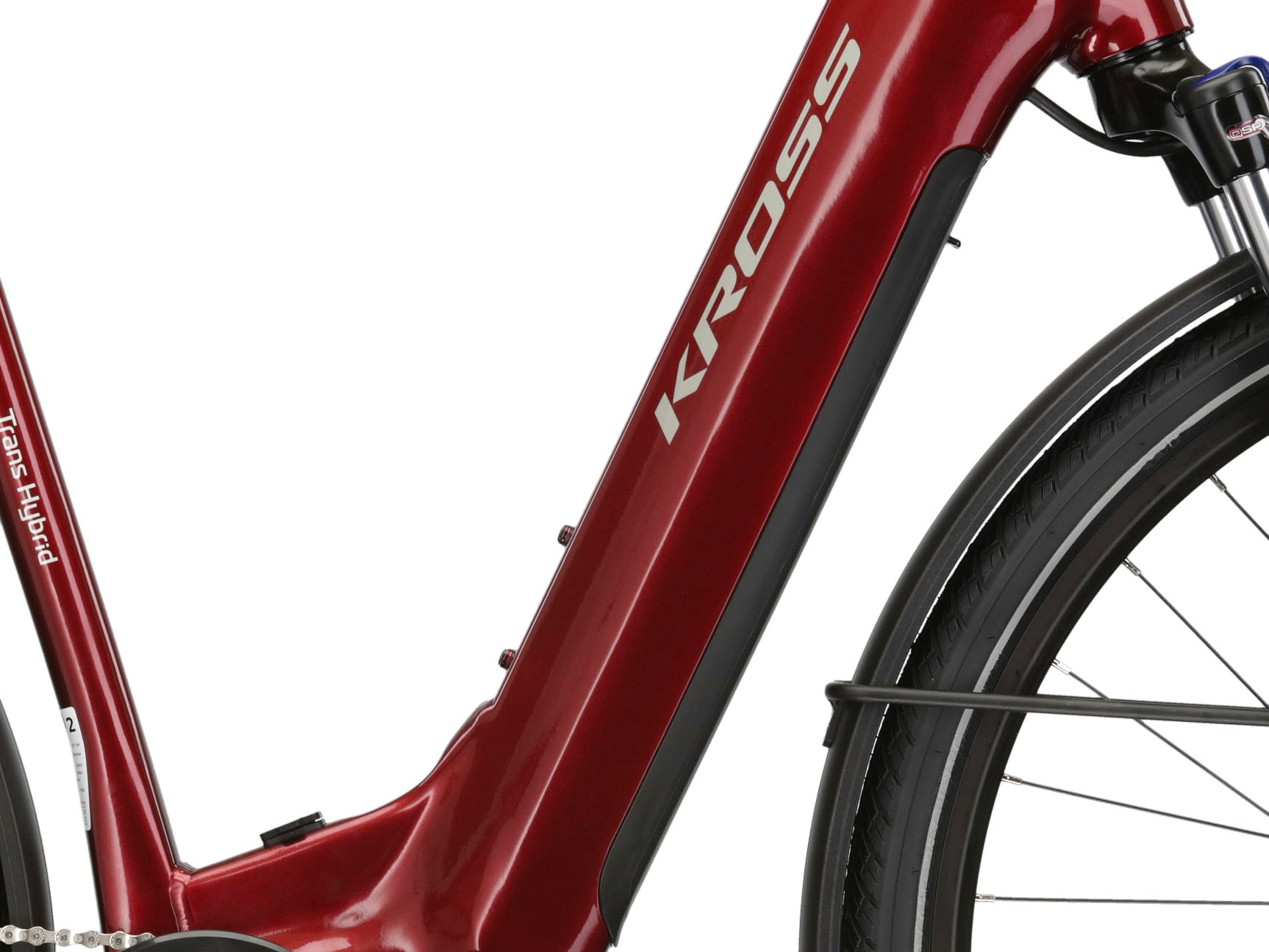 Kross E-Bike »E-Trekkingrad Trans Hybrid LS 3.0 28 Zoll rot«, 8 Gang, Shimano, Acera T3000, Mittelmotor 250 W