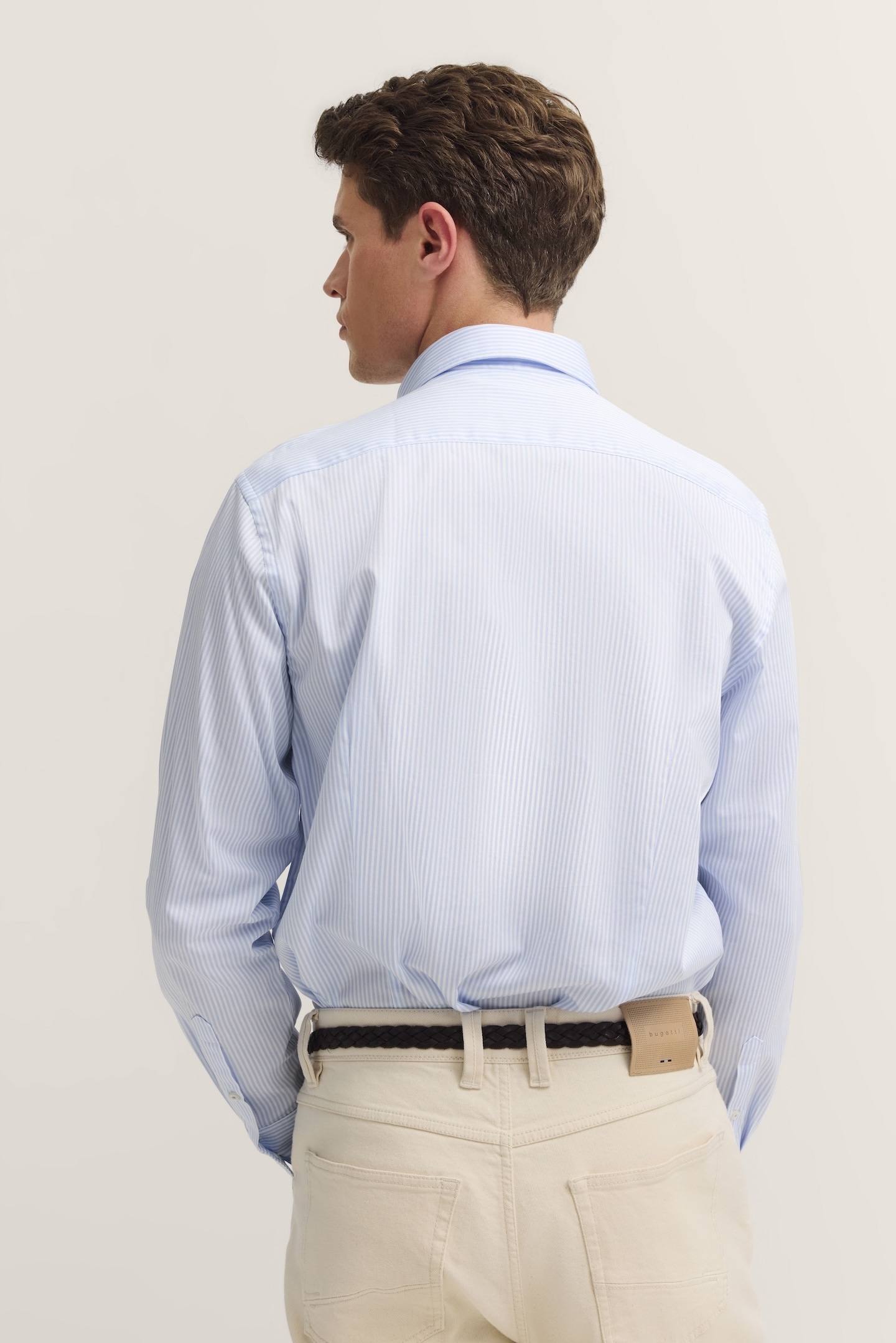 bugatti Langarmhemd, mit Button-Down-Kragen