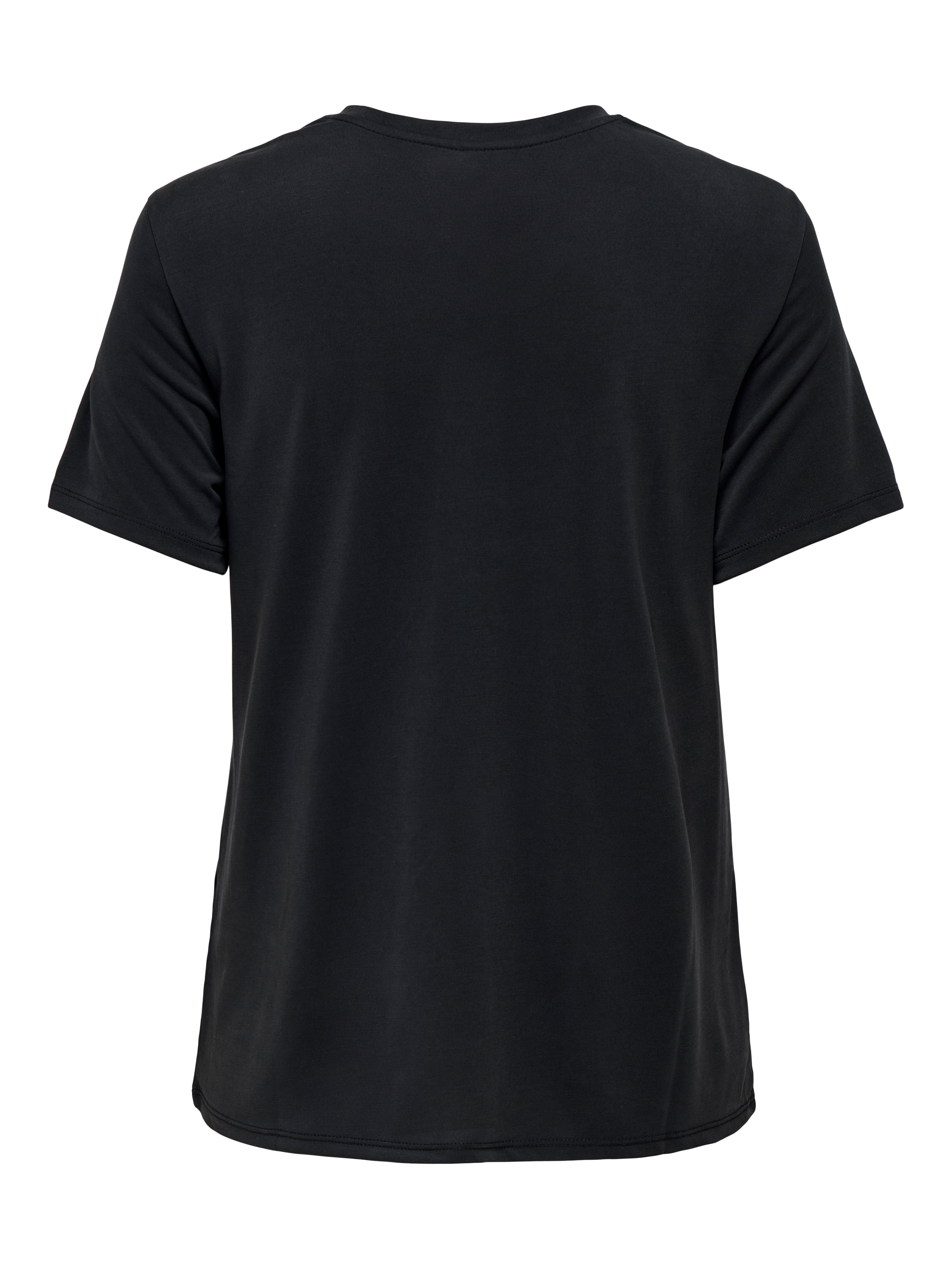 Thumbnail - ONLY Kurzarmshirt "ONLFREE LIFE MODAL S/S ATELIER TOP JRS" Materialmix, Rundhals