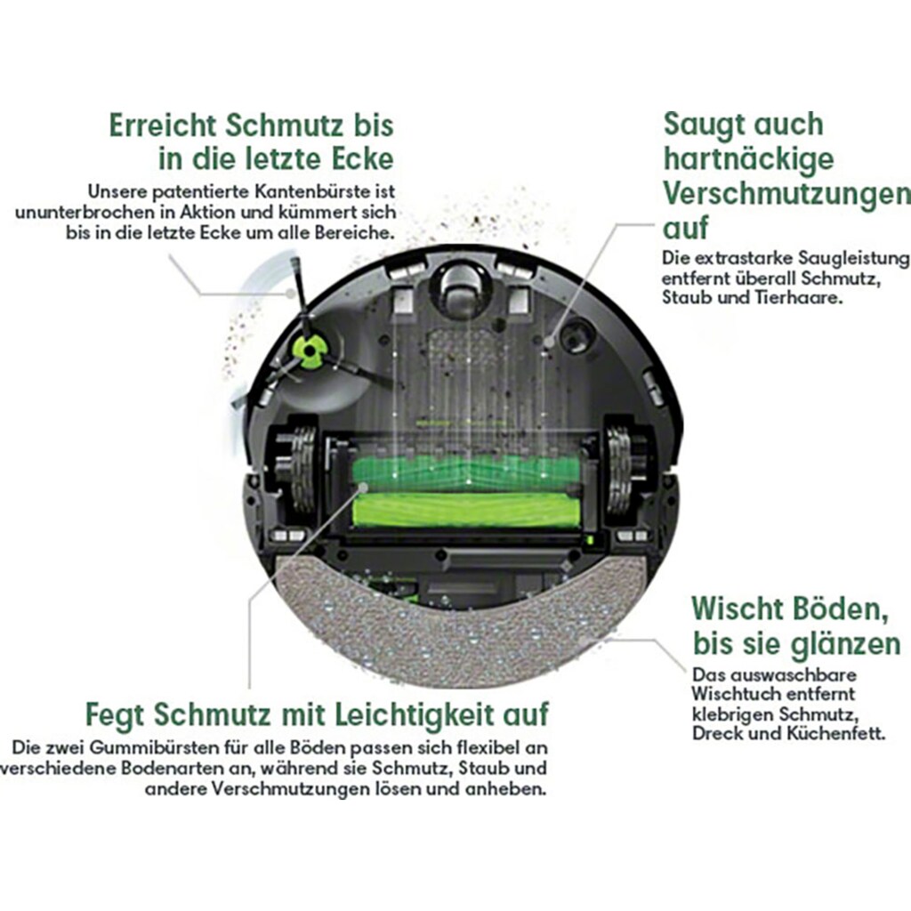 iRobot Saugroboter »Roomba Combo j7 (c715840)«, Saug- und Wischroboter