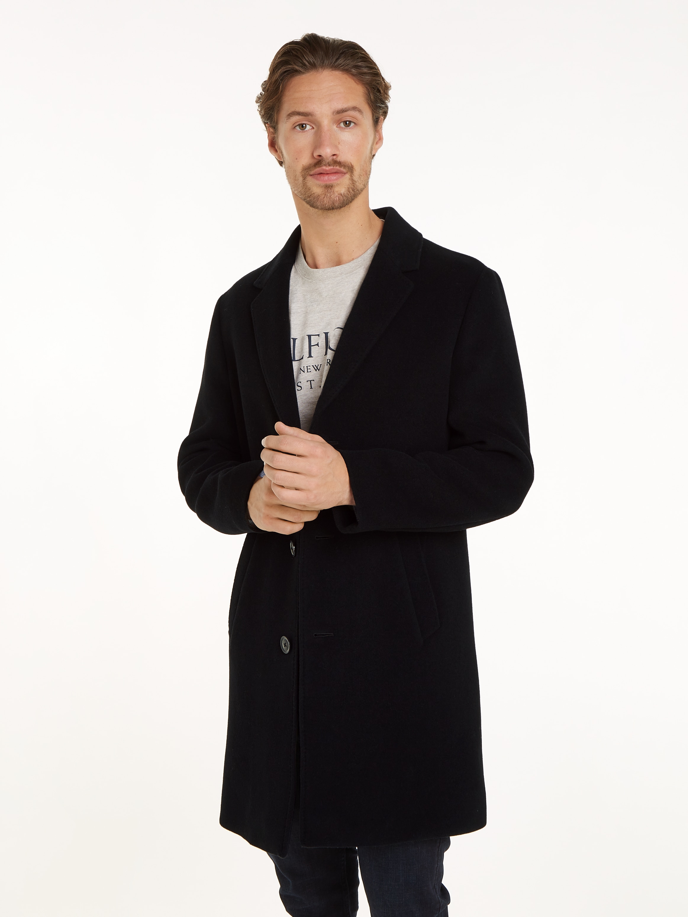 Tommy Hilfiger Langmantel "DC WOOL MIX COAT"