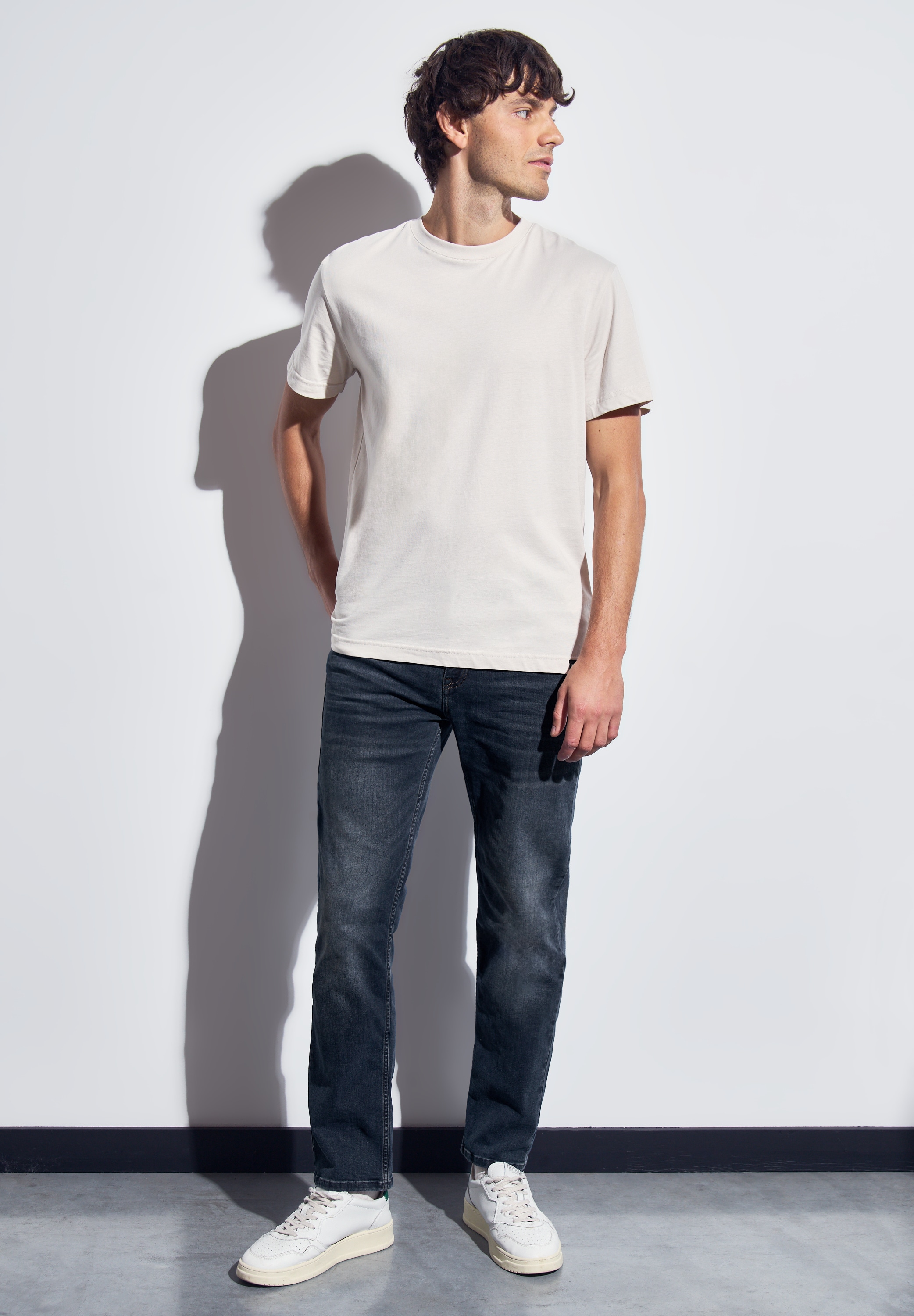 STREET ONE MEN Regular-fit-Jeans, aus Baumwolle mit Stretchanteil