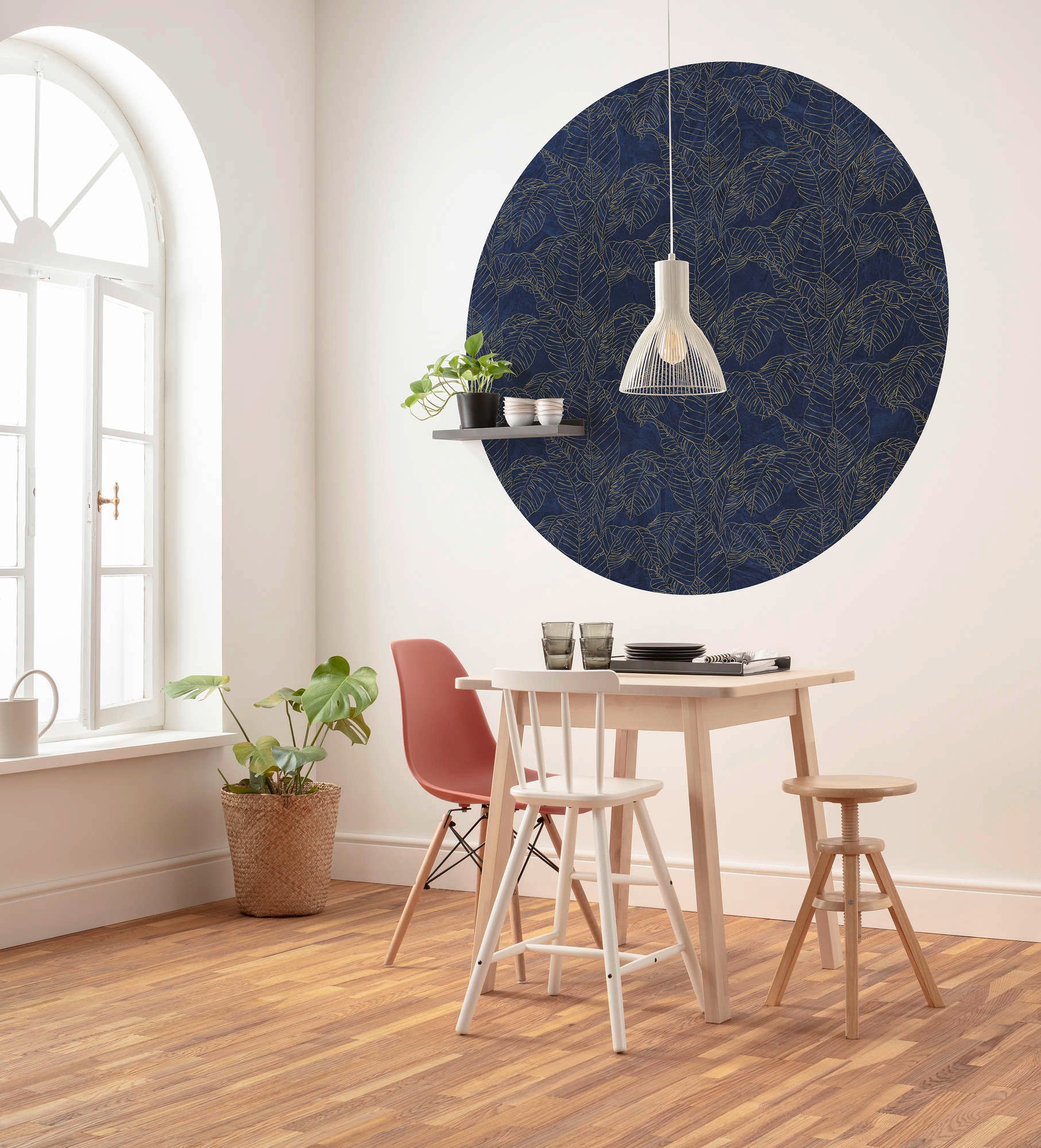 Komar Vliestapete »Vlies selbstklebend - Royal Blue - Größe 125 x 125 cm«, bedruckt, Wohnzimmer, Schlafzimmer
