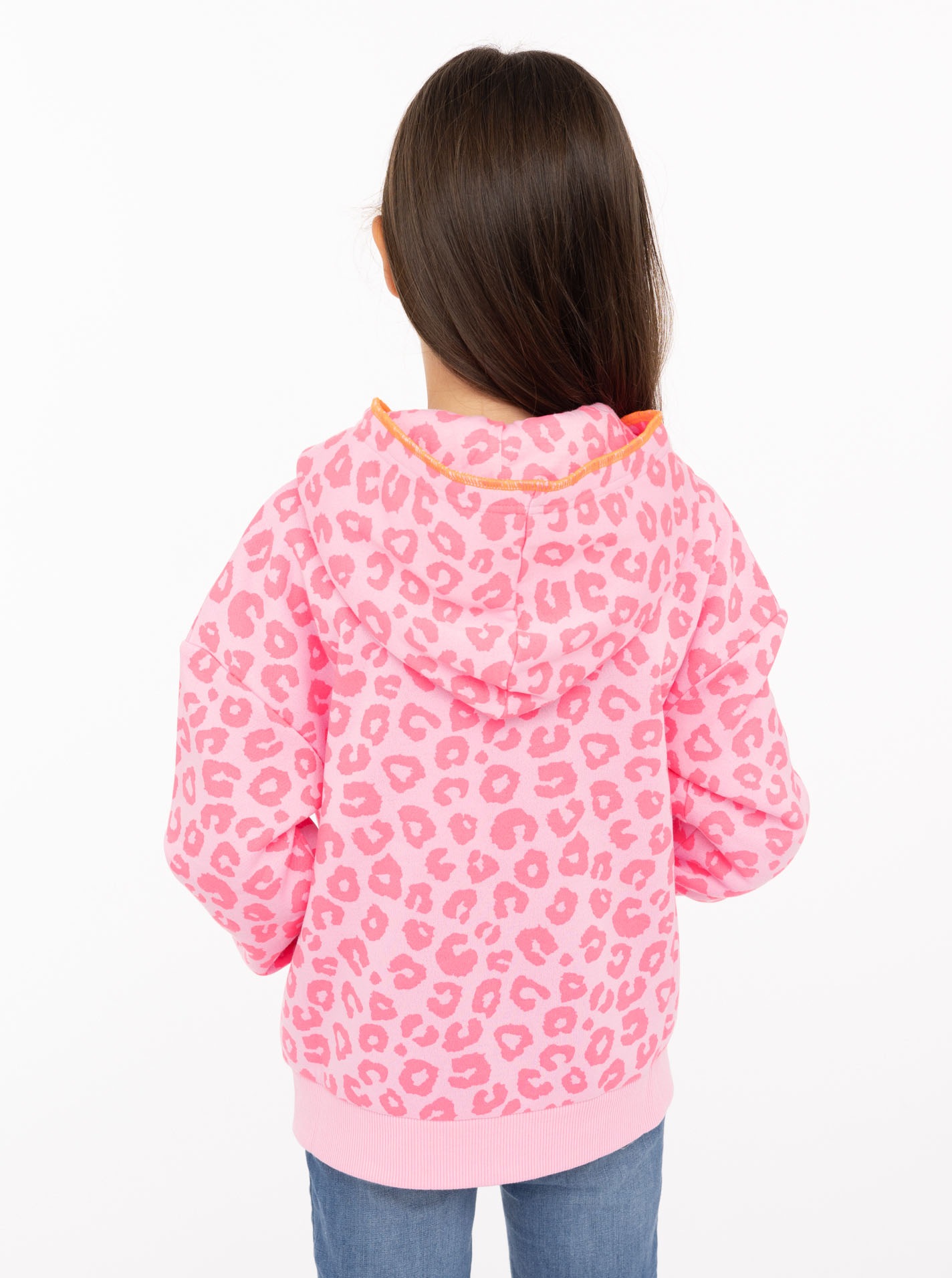 Zwillingsherz Kapuzensweatjacke »"Soft Leo"« Mini-Me, mit Leo Muster, Zipper und Taschen