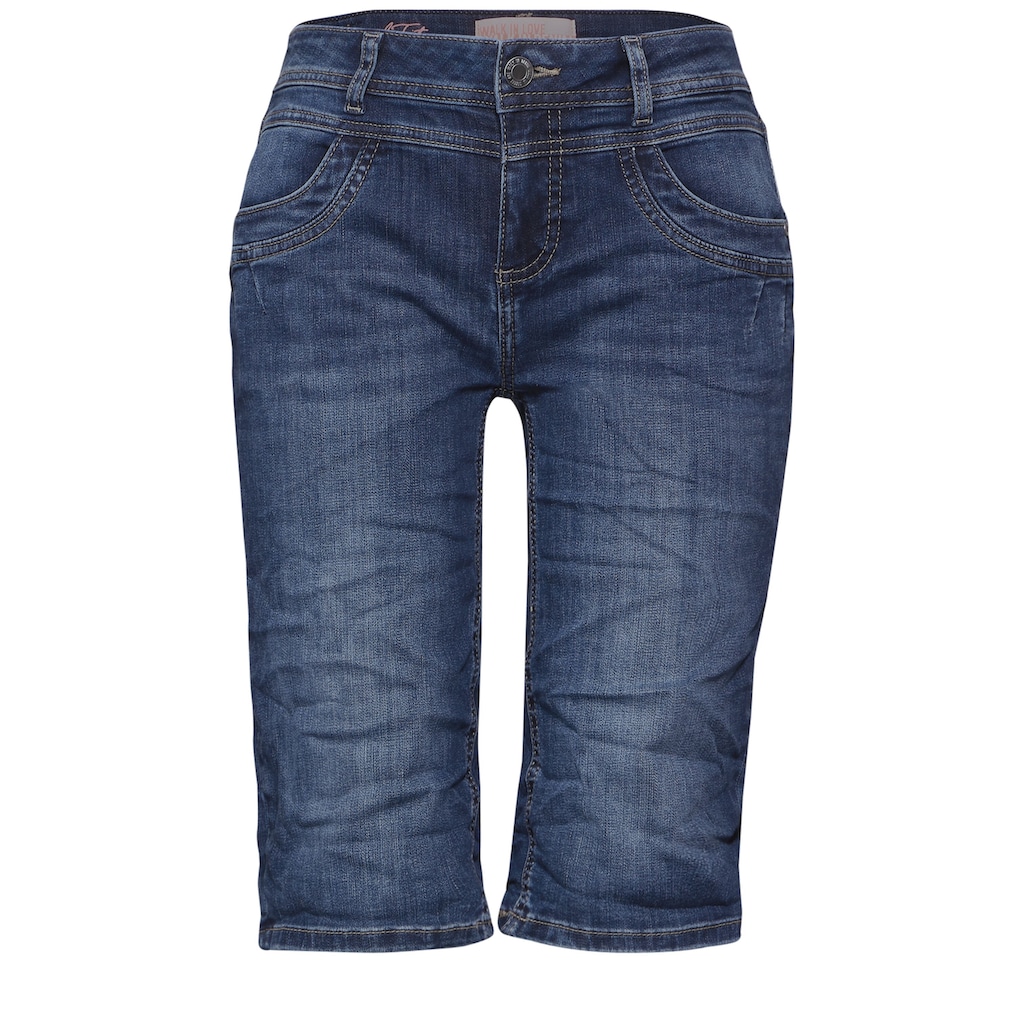 STREET ONE Gerade Jeans, softer Materialmix