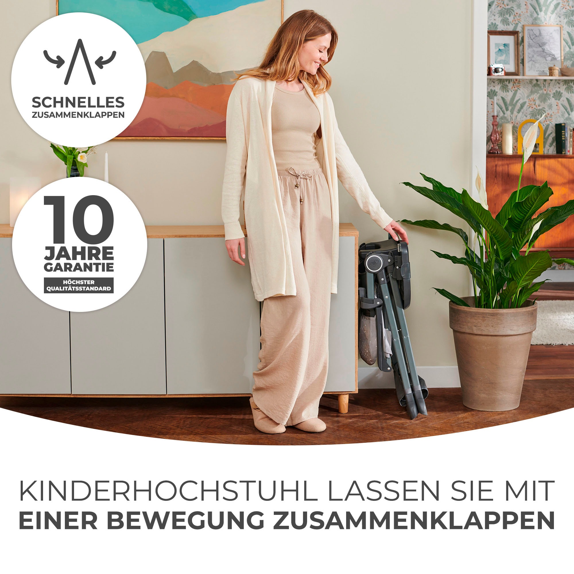 Kinderkraft Kombihochstuhl »FOLDEE« ()