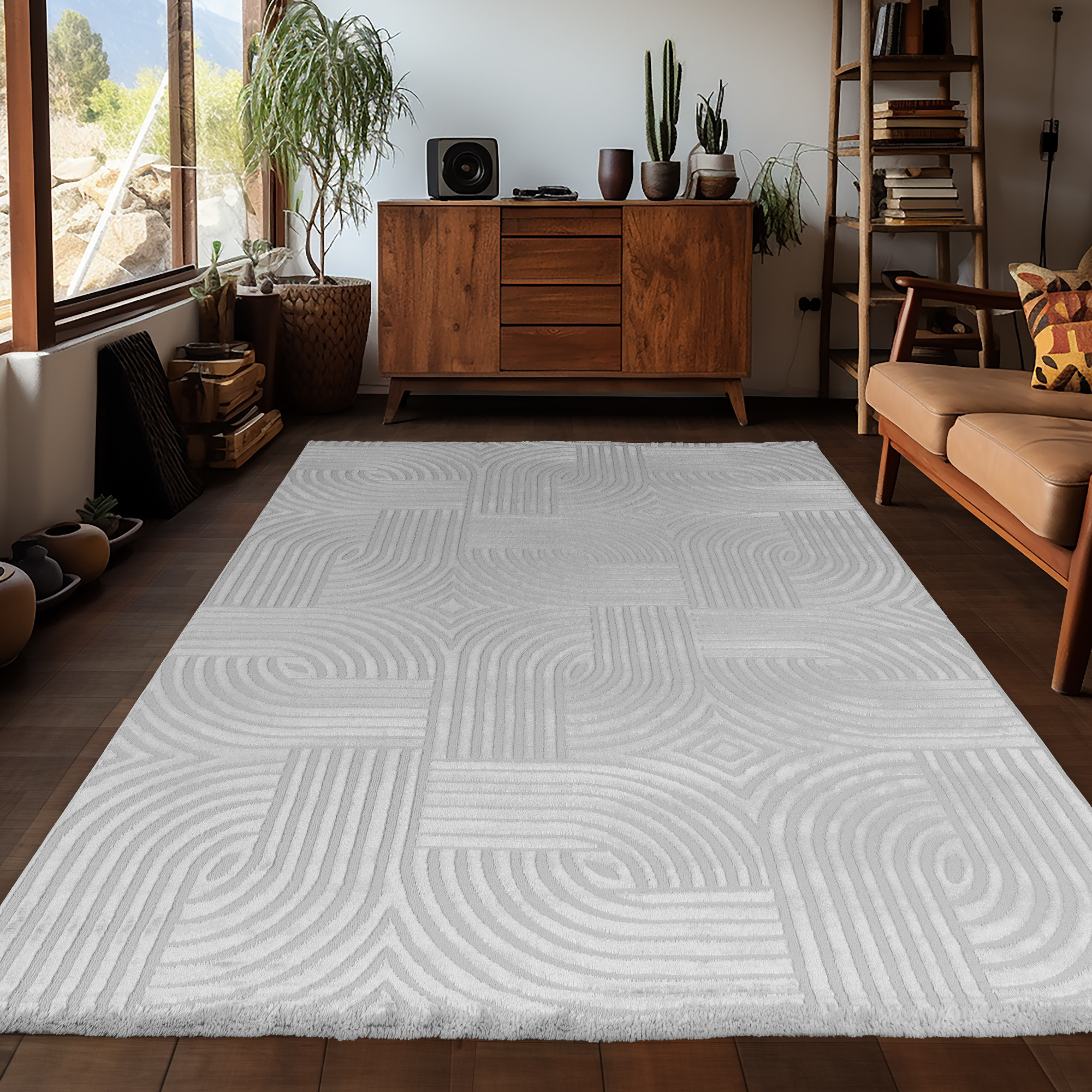 Ayyildiz Teppiche Teppich "SAHARA 1112, auch als Läufer" rechteckig 12 mm Höhe Pflegeleicht / Strapazierfähig / Trend Colors/ Wohnzimmer