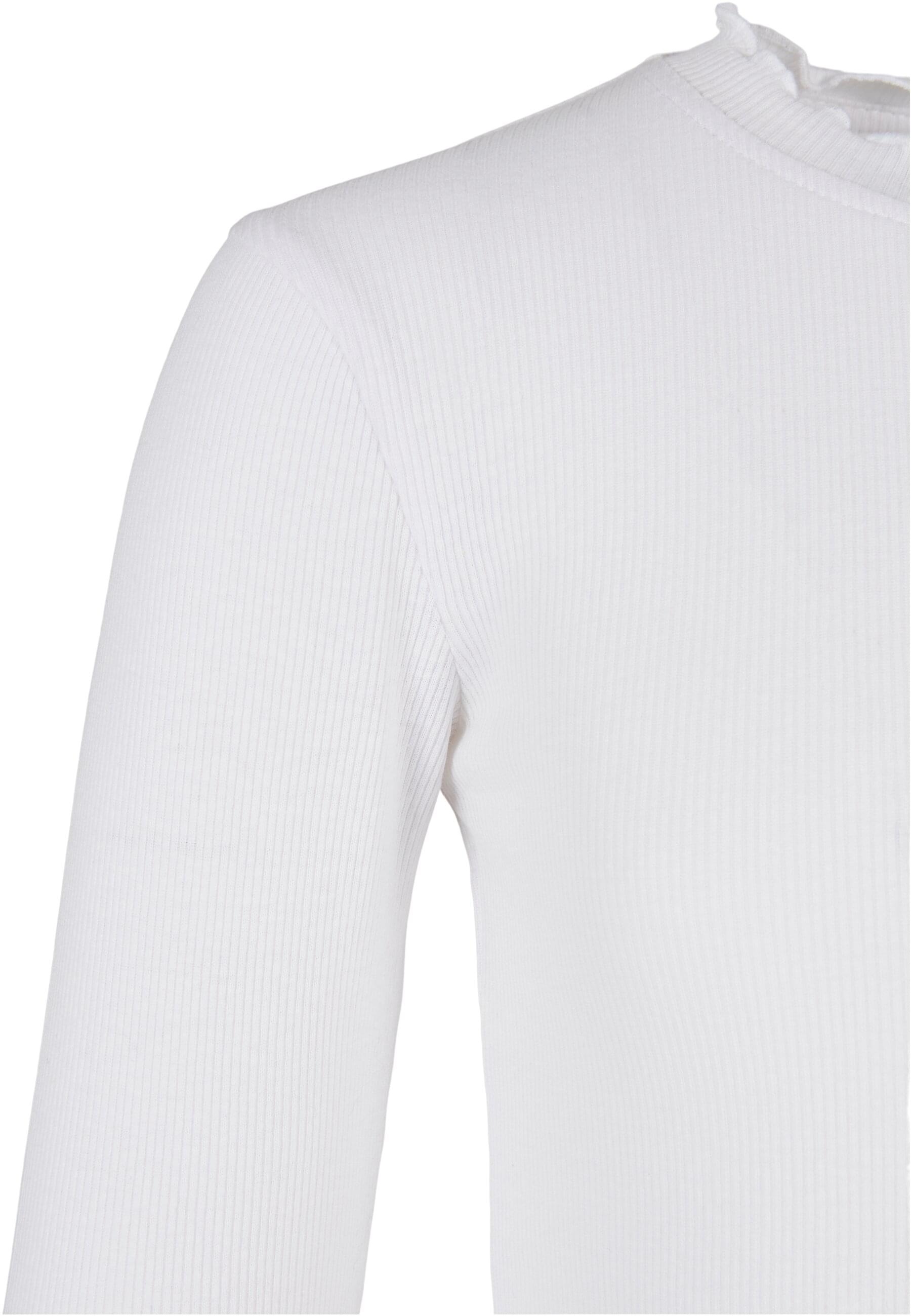 URBAN CLASSICS Longsleeve »Urban Classics Damen Girls Short Rib Longsleeve«, (1 tlg.)
