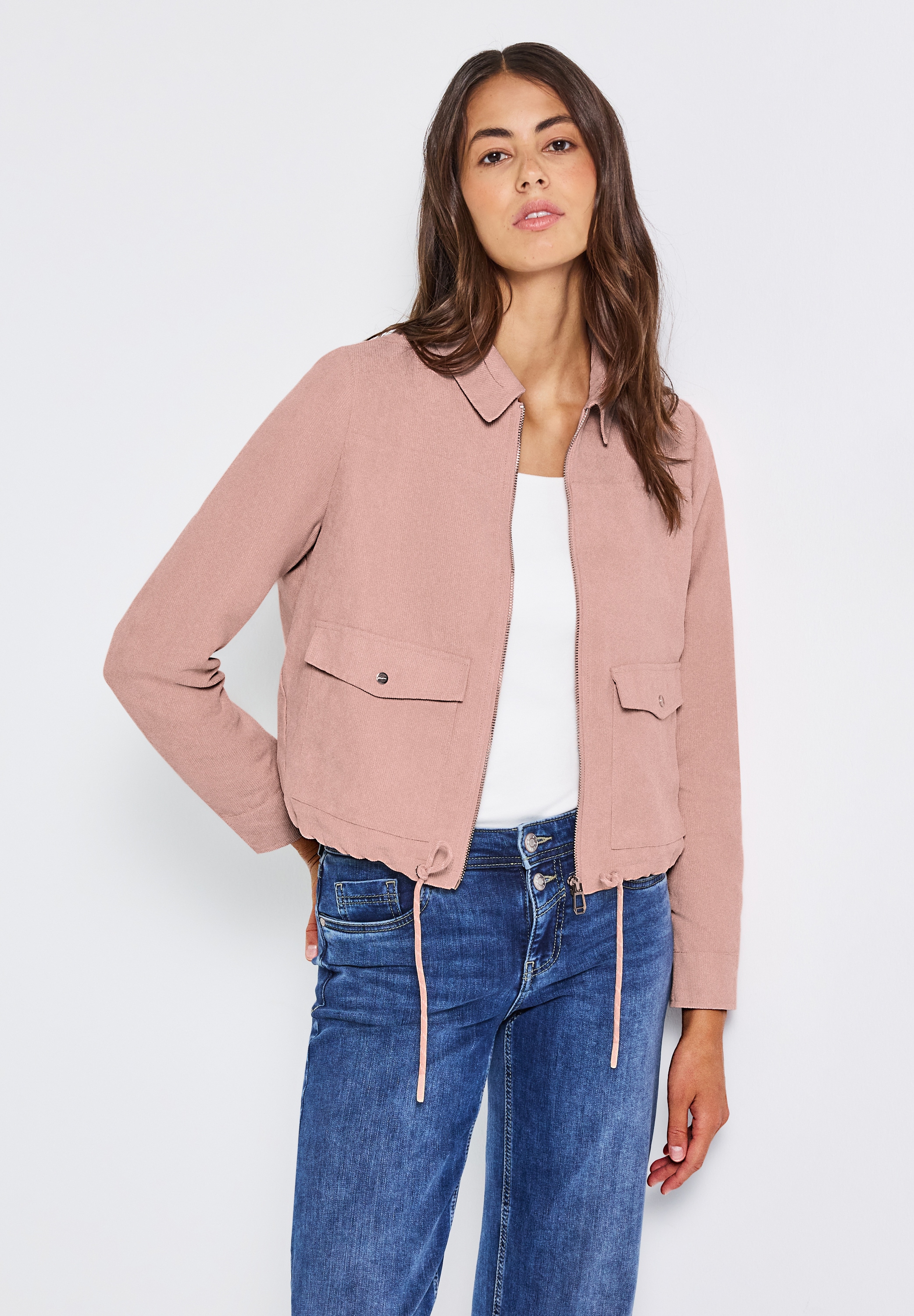 STREET ONE Cordjacke, mit Zipper günstig online kaufen