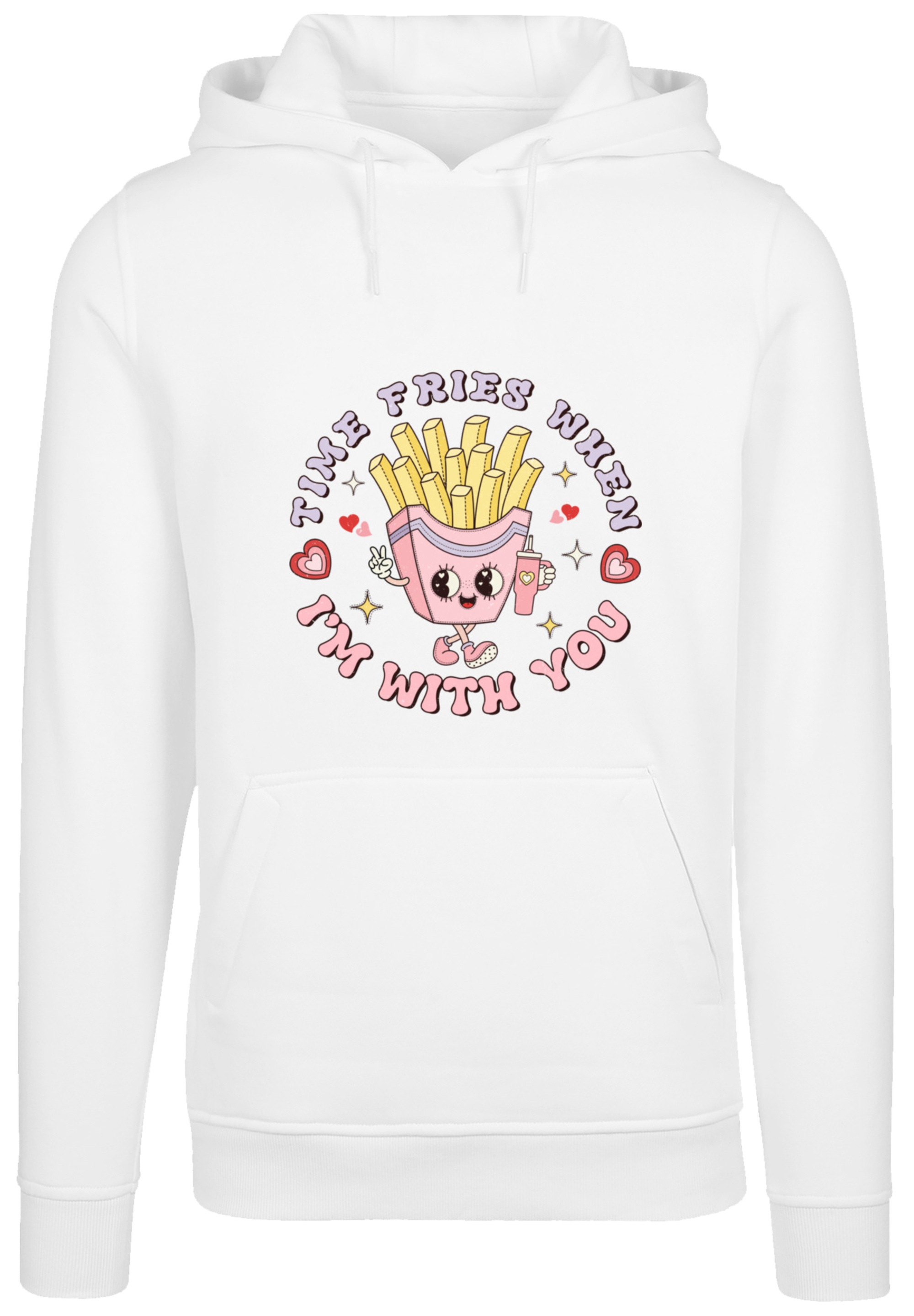 F4NT4STIC Kapuzenpullover »Time Fries when I am with you Valentinstag«, Premium Qualität