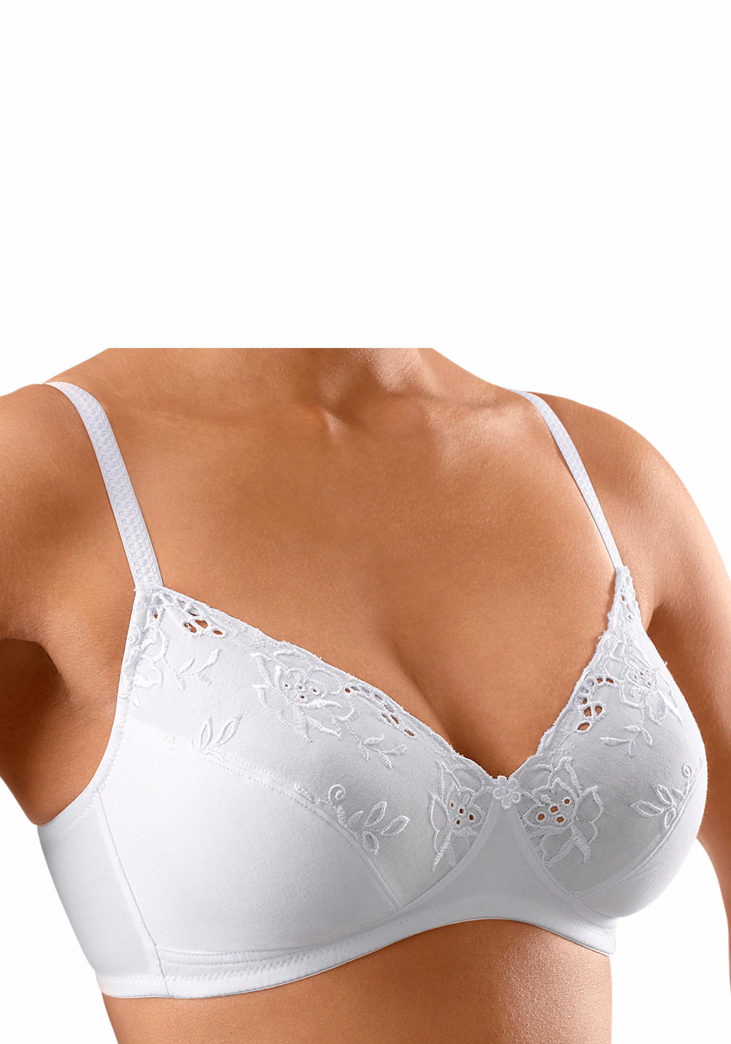 Thumbnail - petite fleur Soft-BH Packung, 2 Stück, ohne Bügel, mit hübscher Baumwollstickerei