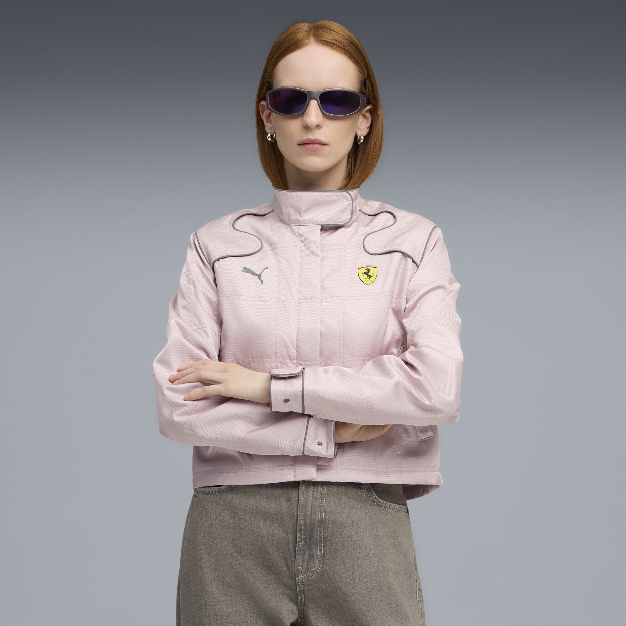 PUMA Bomberjacke »Scuderia Ferrari HP Premium Jacke Damen«