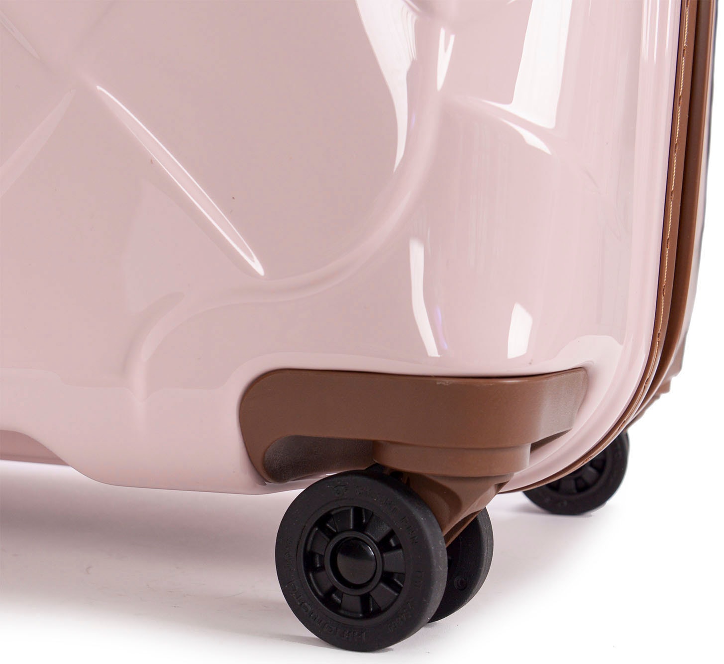 Stratic Hartschalen-Trolley »Leather&More L, rose«, 4 Rollen, Reisekoffer großer Koffer Aufgabegepäck TSA-Zahlenschloss