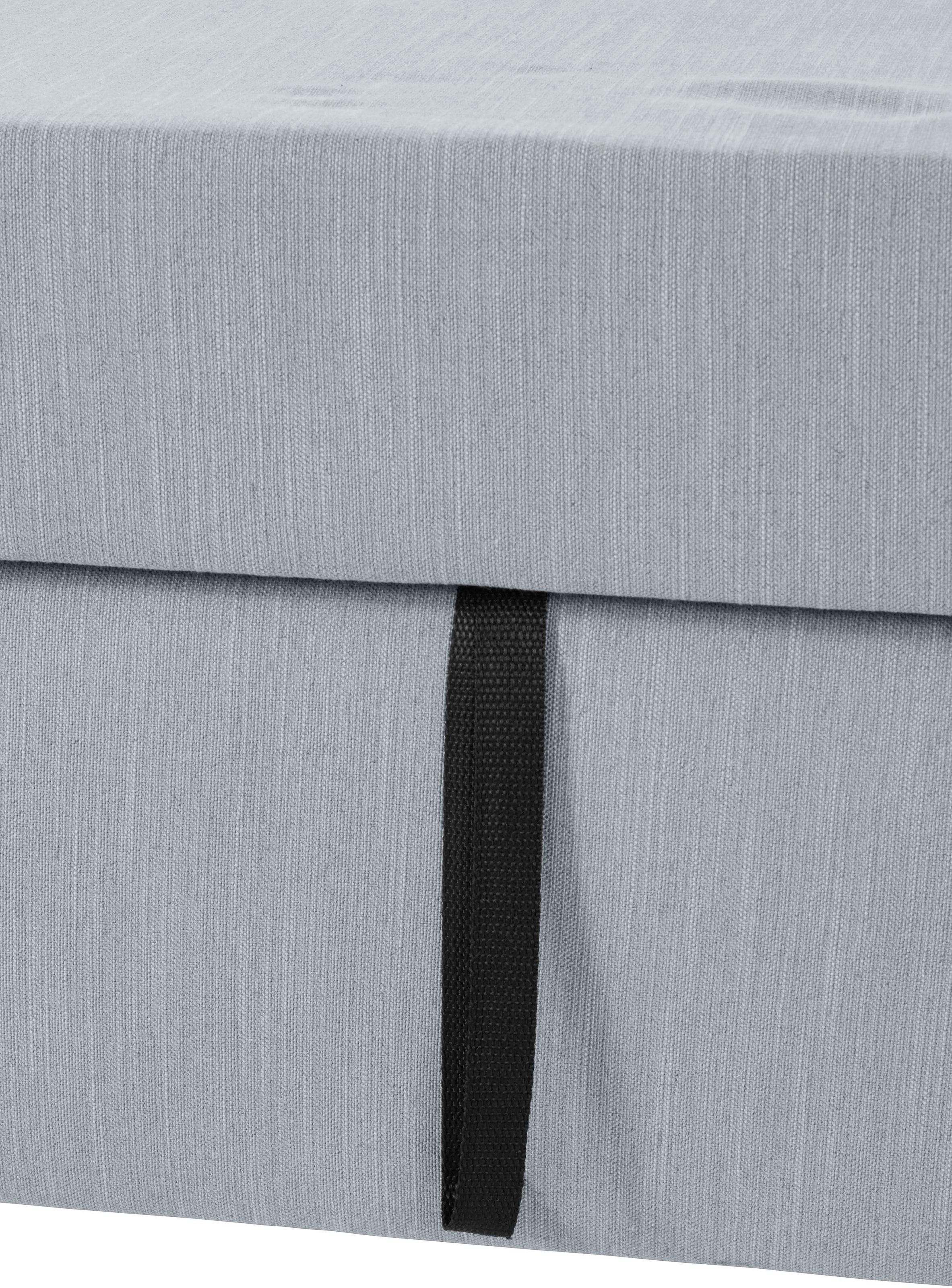 OTTO products Ecksofa »Grazzo L-Form«, hochwertige Stoffe aus recyceltem Material, Steppung im Sitzbereich