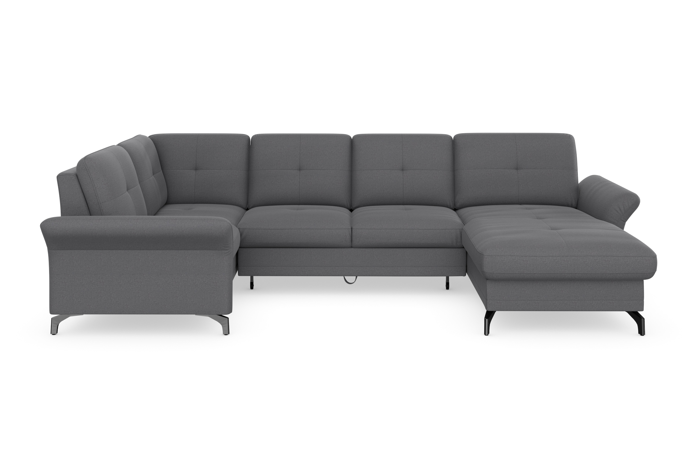 Home affaire Wohnlandschaft "Calando U-Form" wahlweise mit Bettfunktion, Be günstig online kaufen