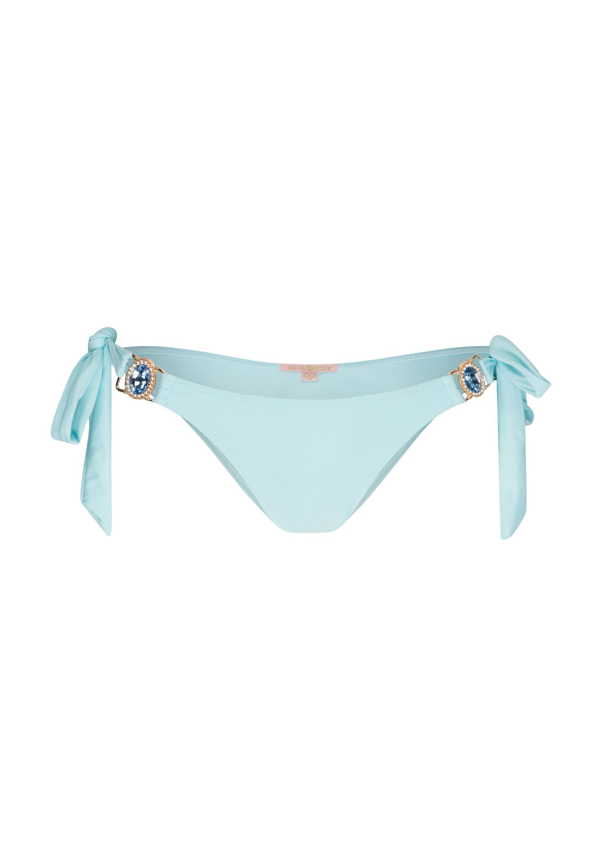 Moda Minx Bikini-Hose »Amour«, (1 St.), mit seitlicher Bindung und funkelndem Steinbesatz
