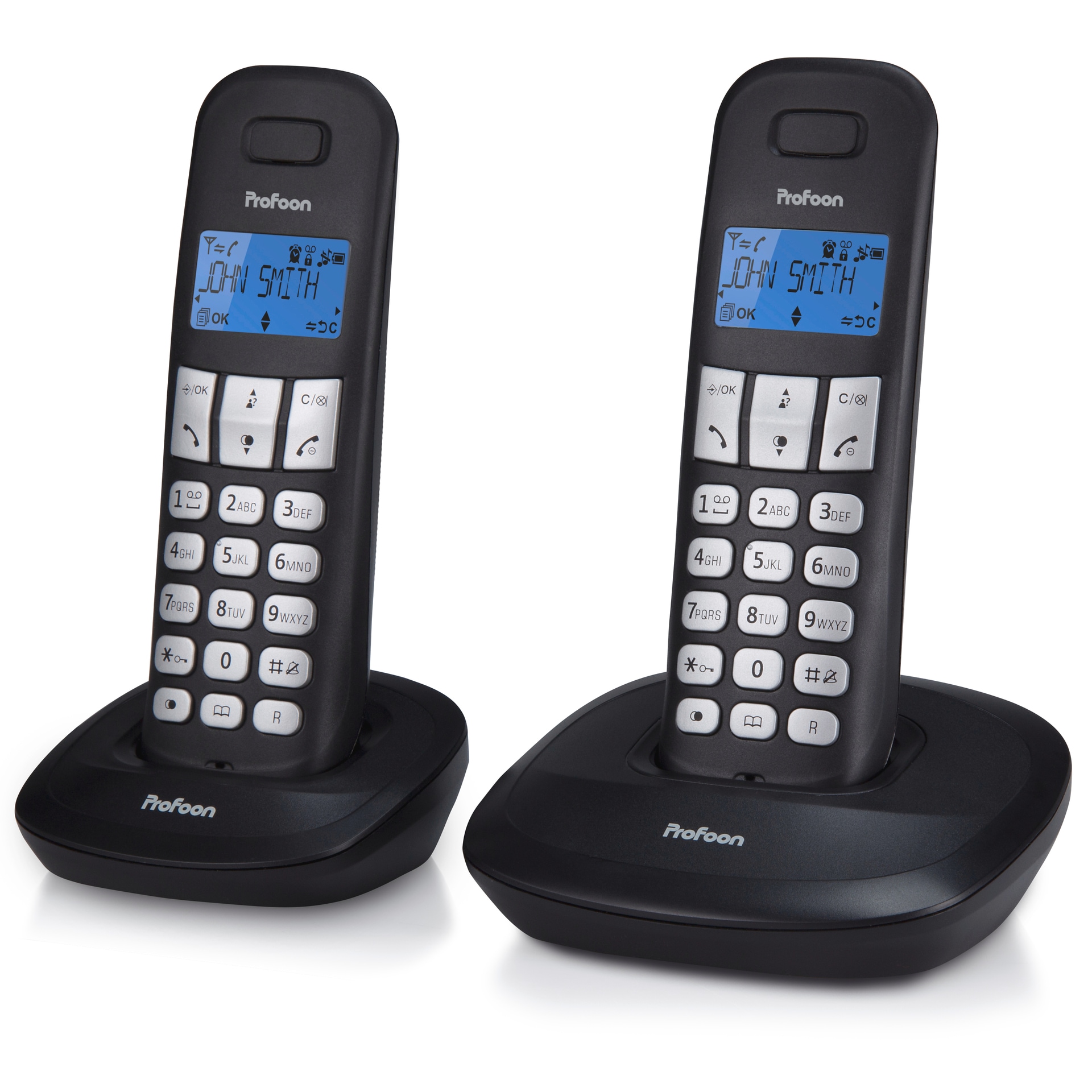 Profoon Schnurloses DECT-Telefon »PDX-1120 - DECT-Telefon mit 2 Mobilteilen«