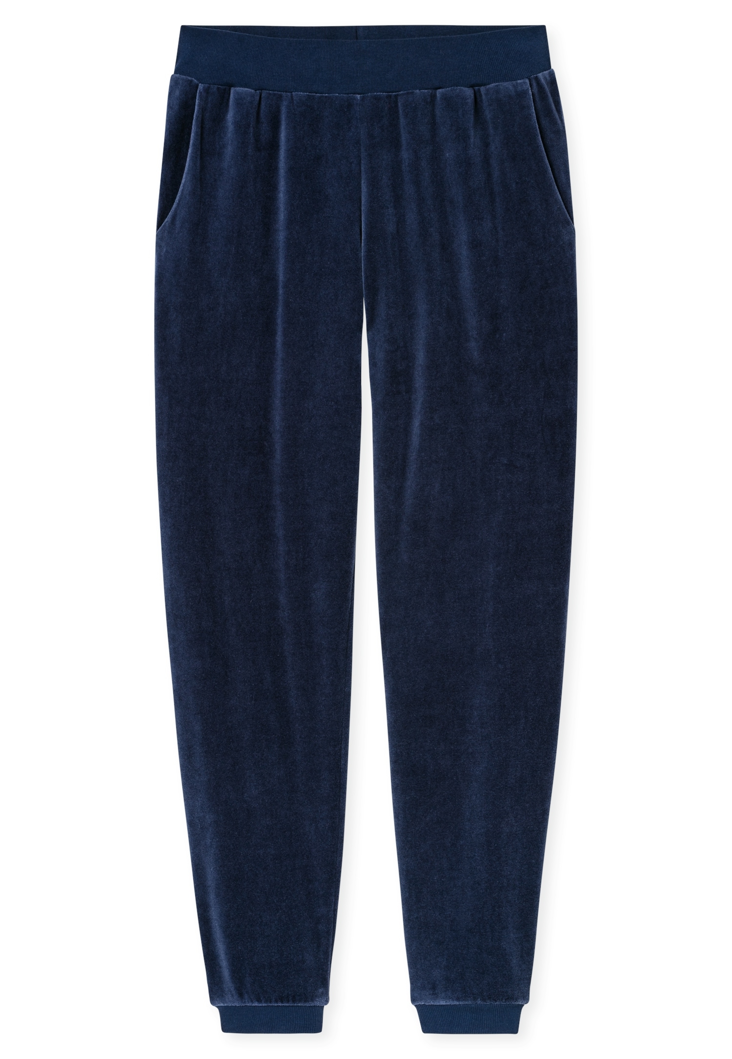 Schiesser Loungeanzug »Casual Velour« Rundhalsausschnitt, lange Ärmel