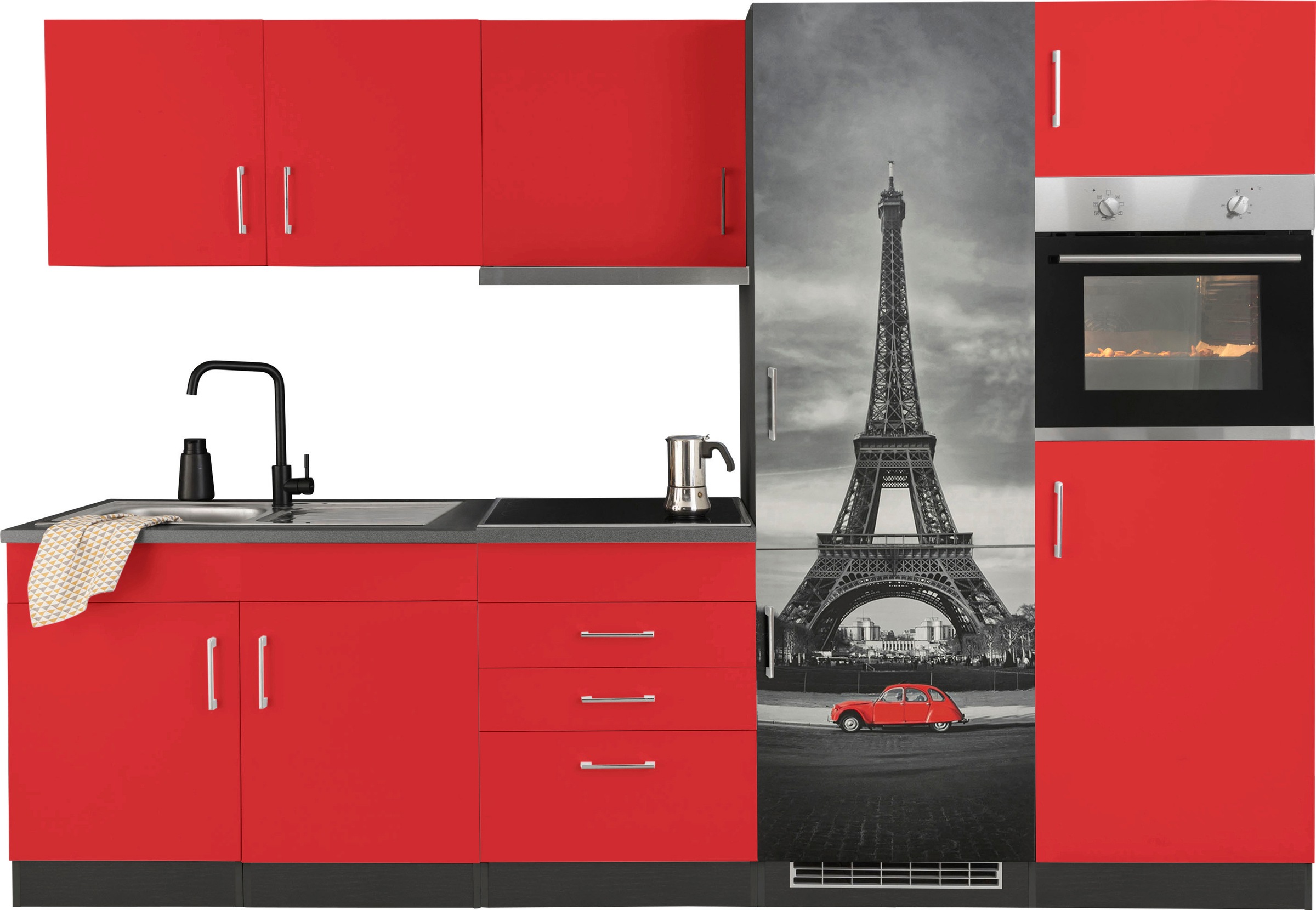 HELD MÖBEL Küchenzeile "Paris", mit E-Geräten, Breite 280 cm günstig online kaufen