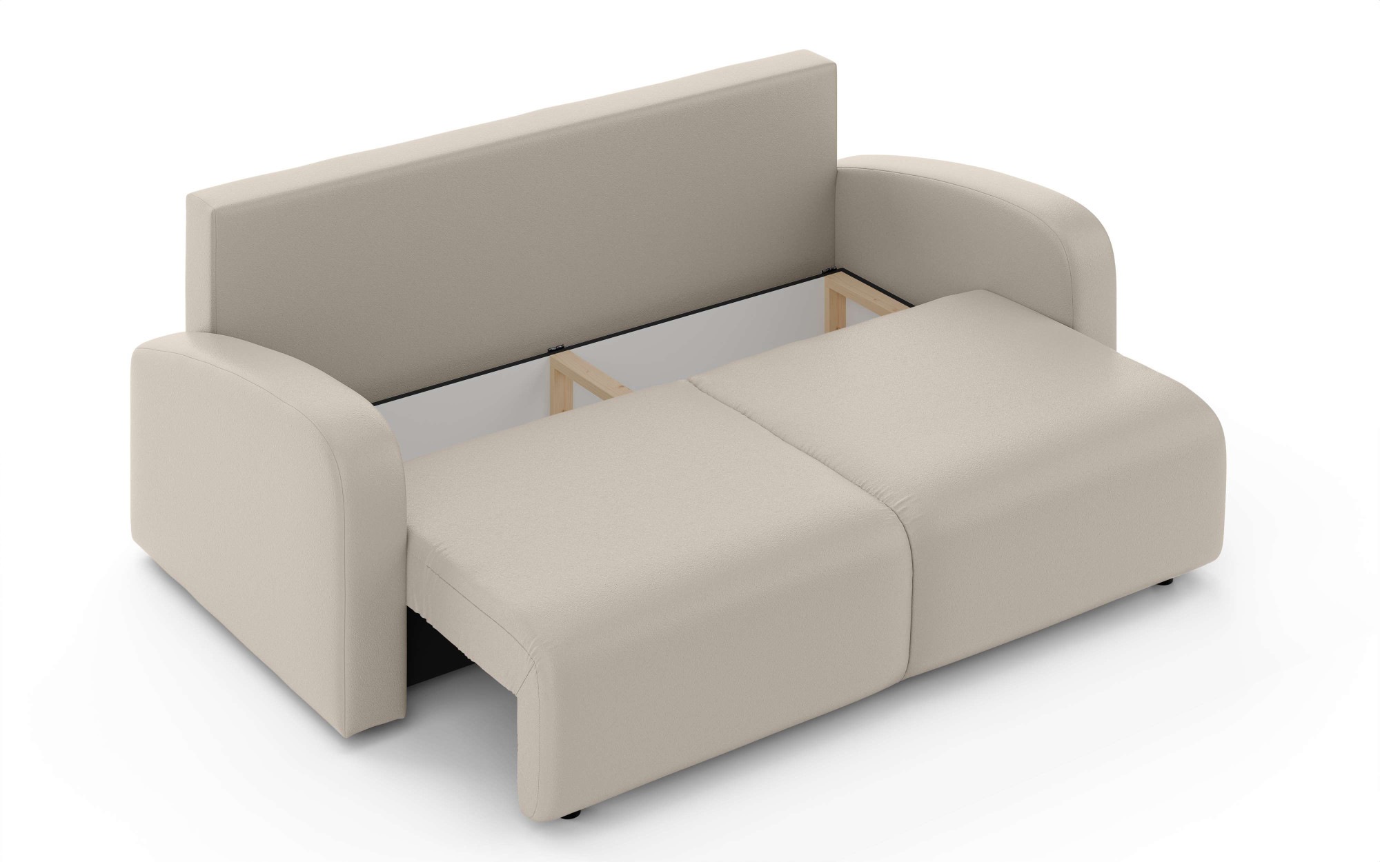 INOSIGN 3-Sitzer »JIGGS wahlweise Schlafsofa mit Bettkasten, Maße B/H/T: 228/96/110 cm«, Sofa mit Wellenunterfederung, enthält 2 Rückenkissen und 2 Zierkissen