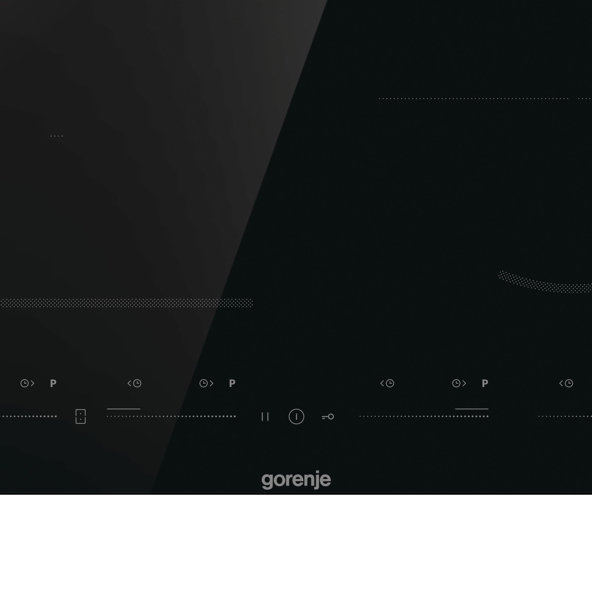 GORENJE Flex-Induktions-Kochfeld »GI 6432 BSCE«, AreaFlex verbindet Kochzonen für gleichmäßiges Garen in großen Töpfen.
