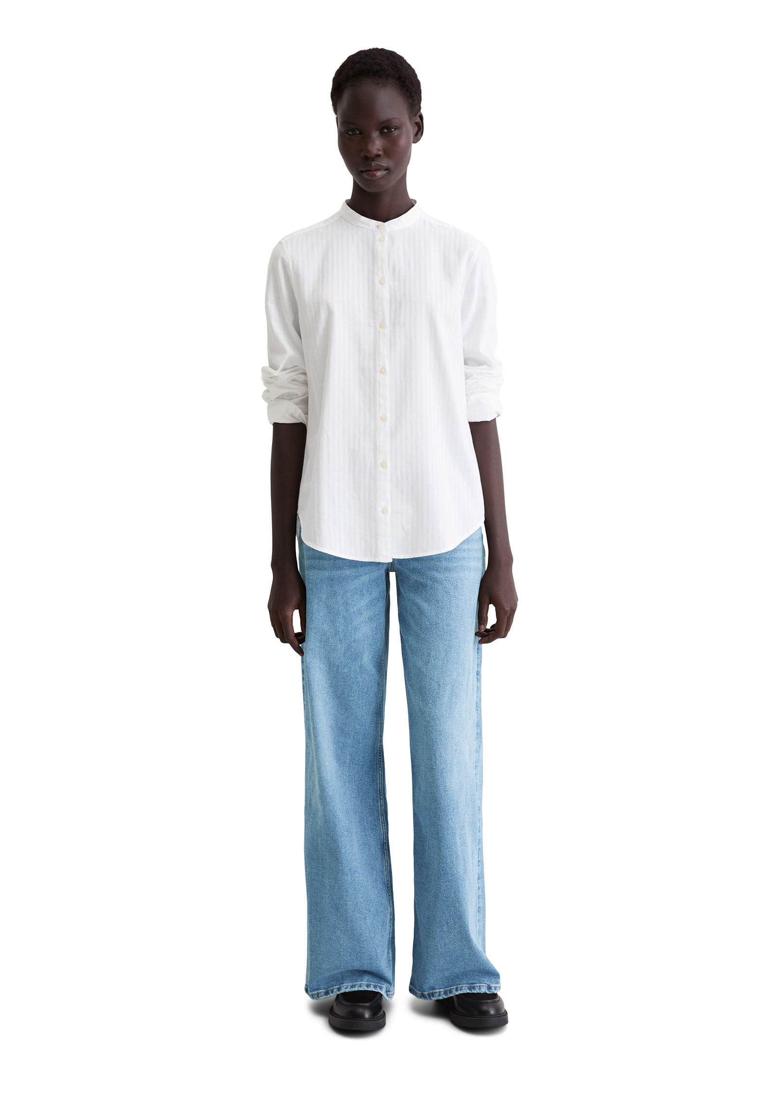 Marc O'Polo Langarmbluse »aus tonal gestreifter Baumwolle«