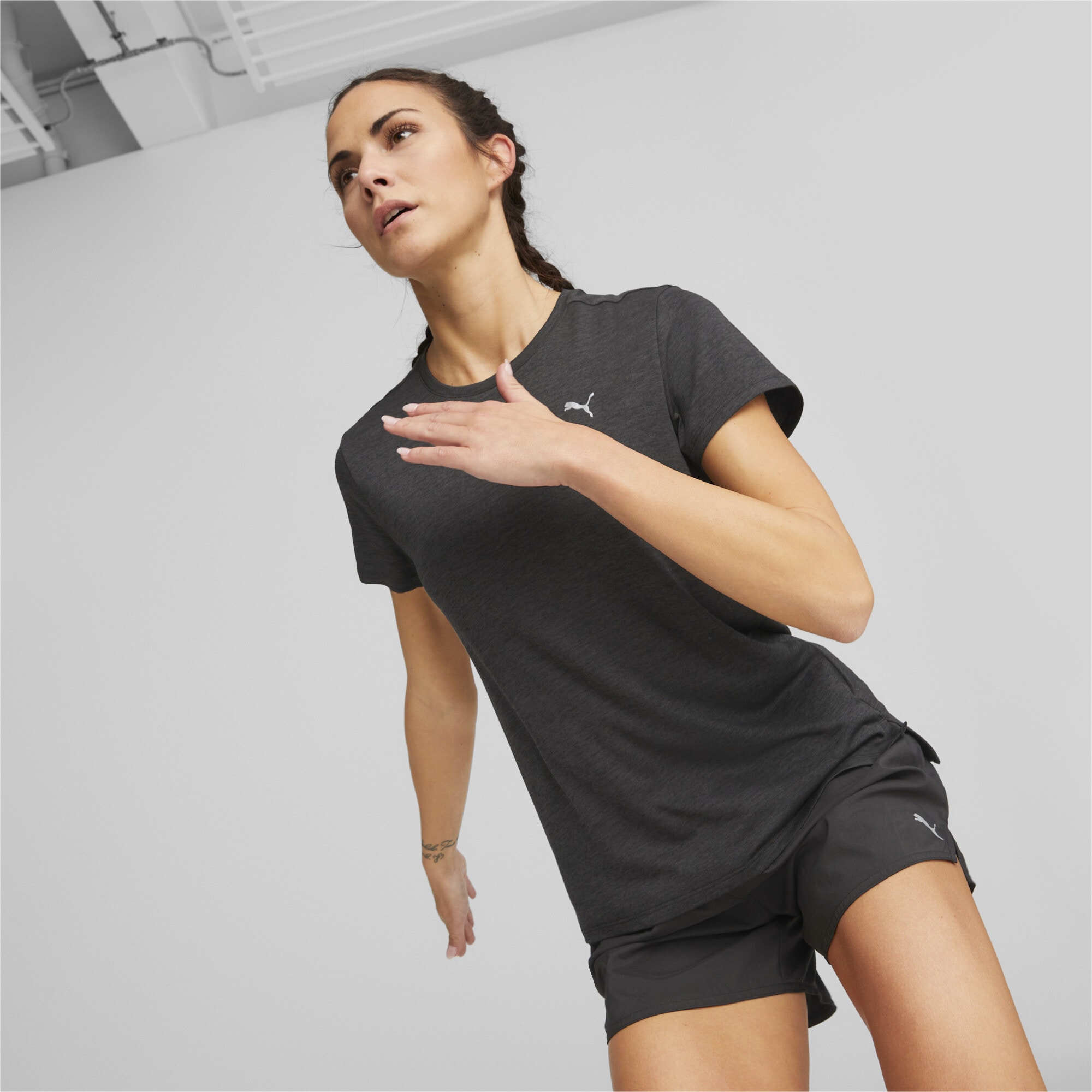 PUMA Laufshirt »Run Favourite Heather Running T-Shirt Damen«