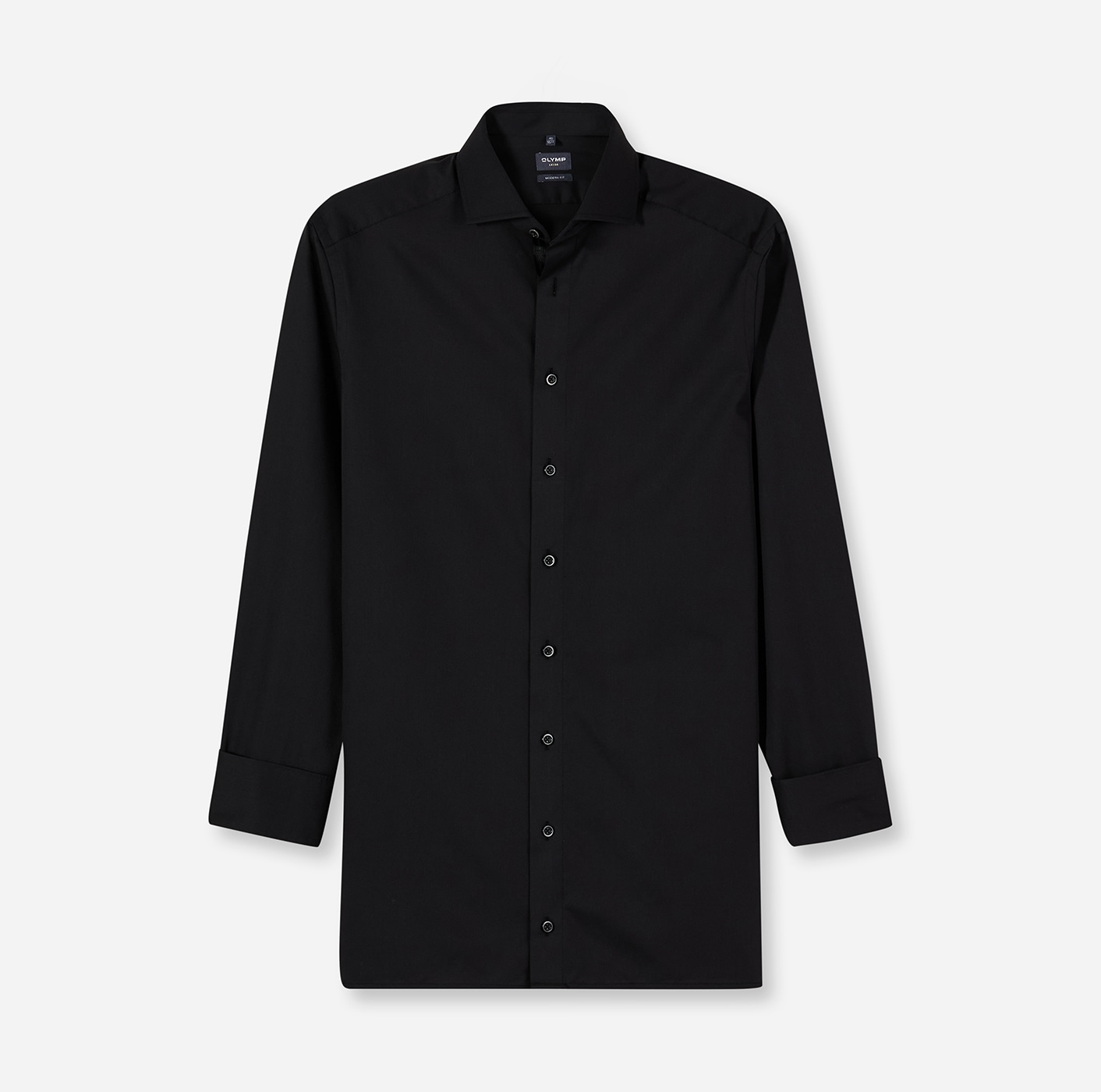 OLYMP Langarmhemd "Luxor" Businesshemd, unifarben, modern fit, Royal-Kentkr günstig online kaufen