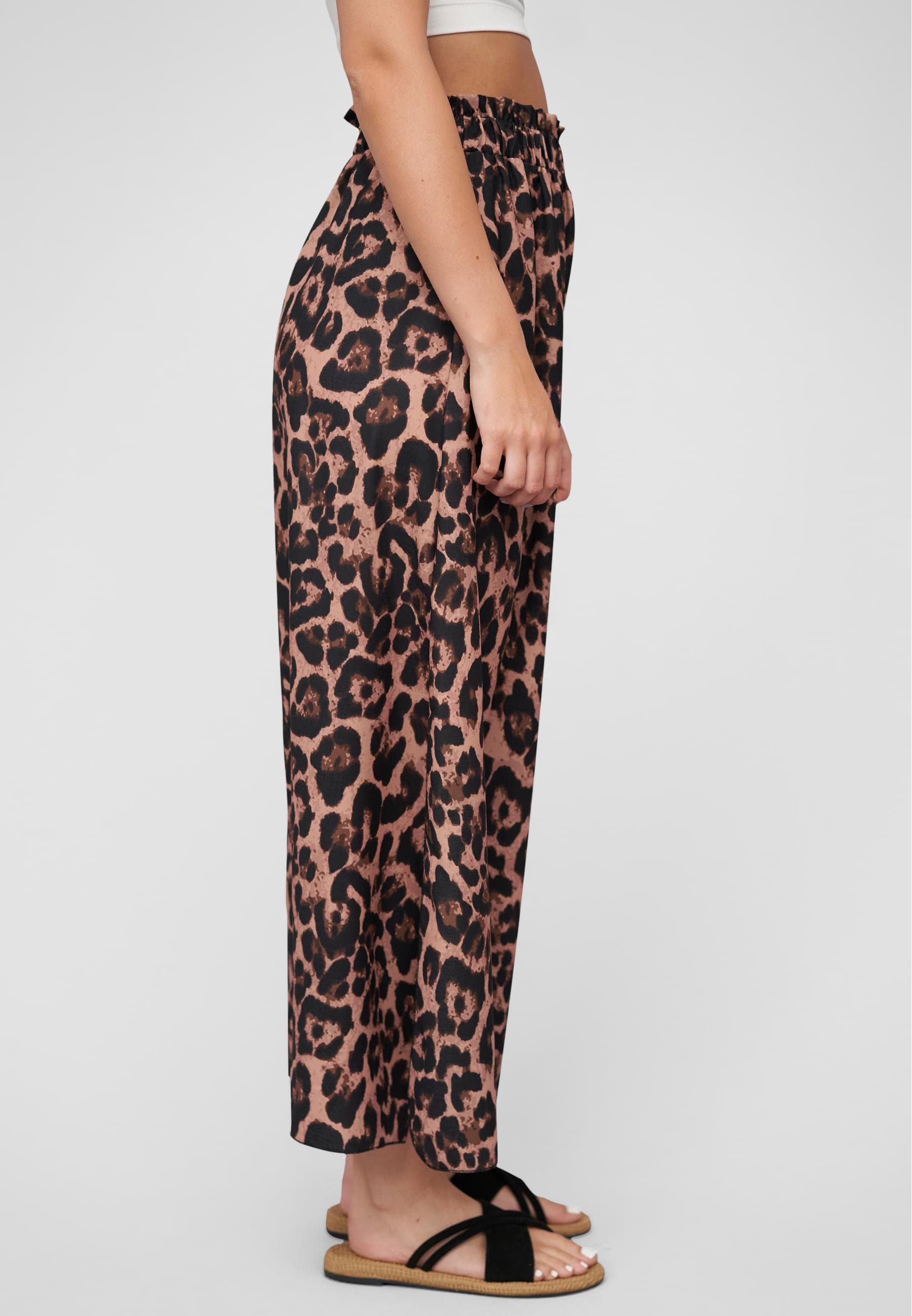 CLOUD 5IVE Sommerrock »CLOUD 5IVE Maxi Skirt with side slit and leo print«, (1 tlg.)