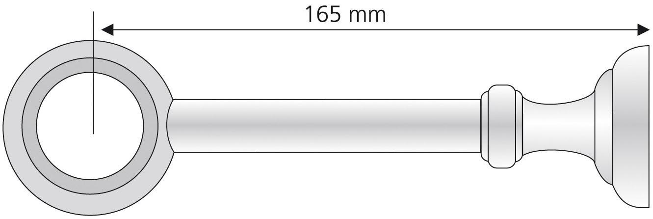 Liedeco Träger »Thüringen«, (1 St.), für Gardinenstangen Ø 28 mm