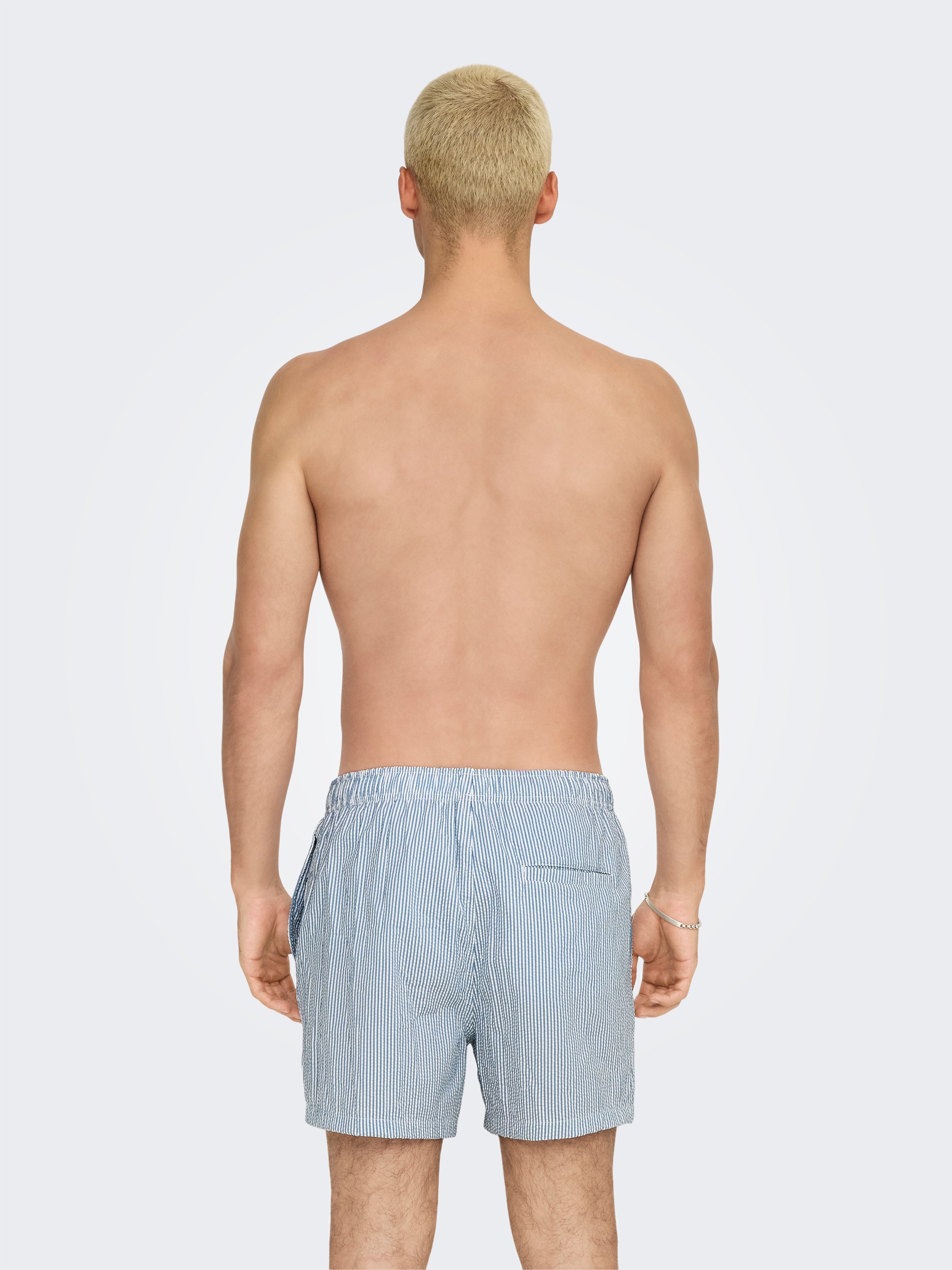 ONLY & SONS Badehose »ONSTED STRIPE SEERSUCKER SWIM NOOS«
