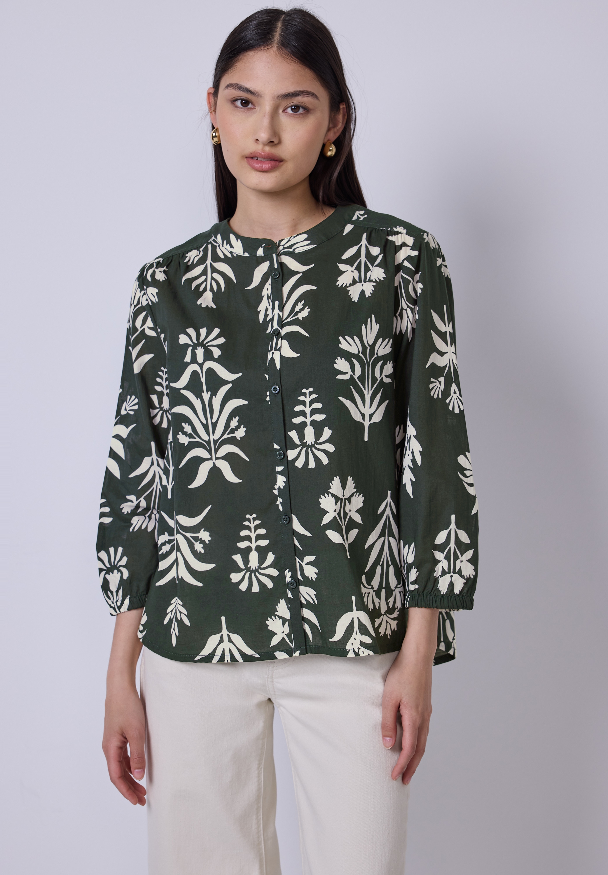 STREET ONE STUDIO Klassische Bluse, aus reiner Baumwolle günstig online kaufen
