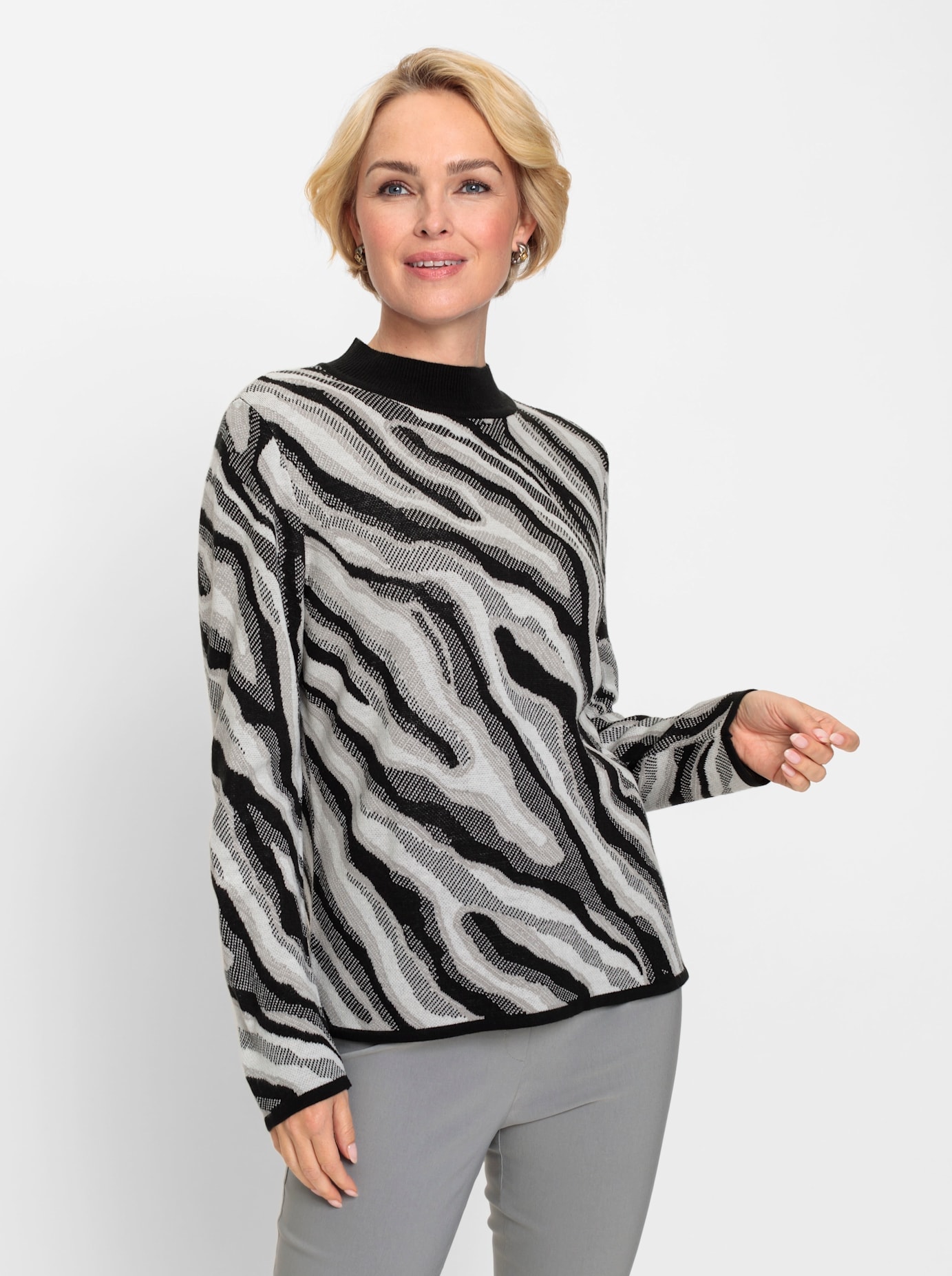 Classic Jacquardpullover »Pullover«
