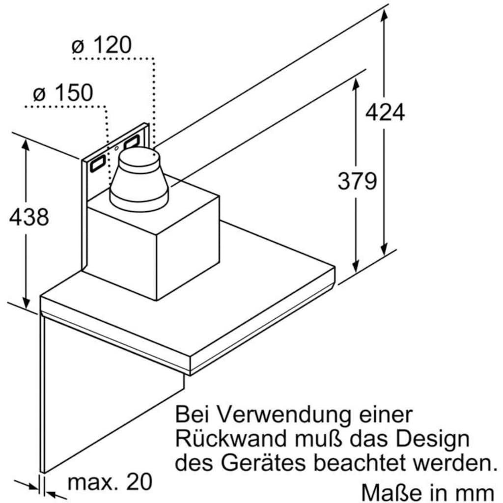 BOSCH Wandhaube »DWB97LM50«, Serie 6