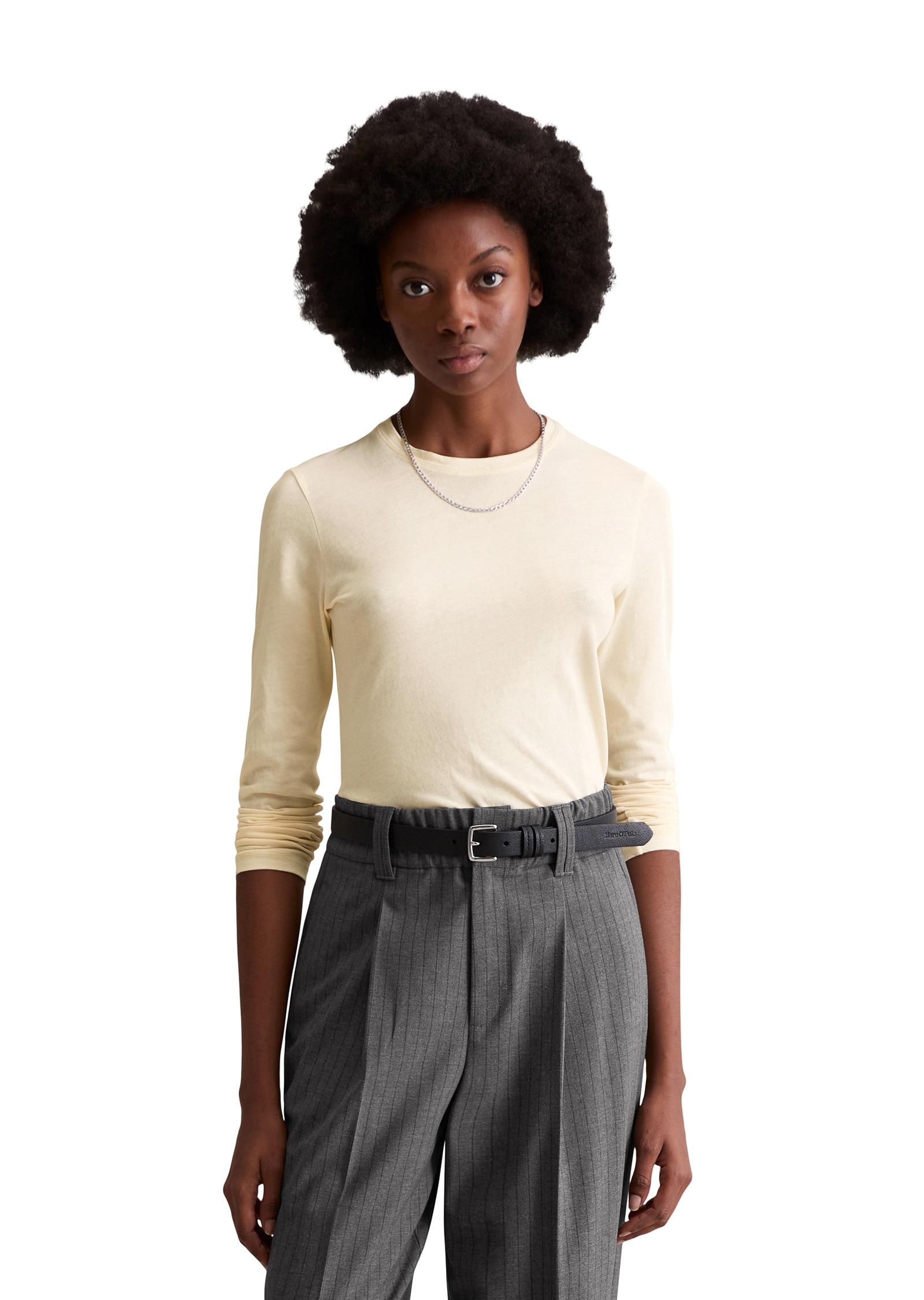 Marc OPolo DENIM Langarmshirt "aus softem Bio-Baumwoll-Mix" günstig online kaufen