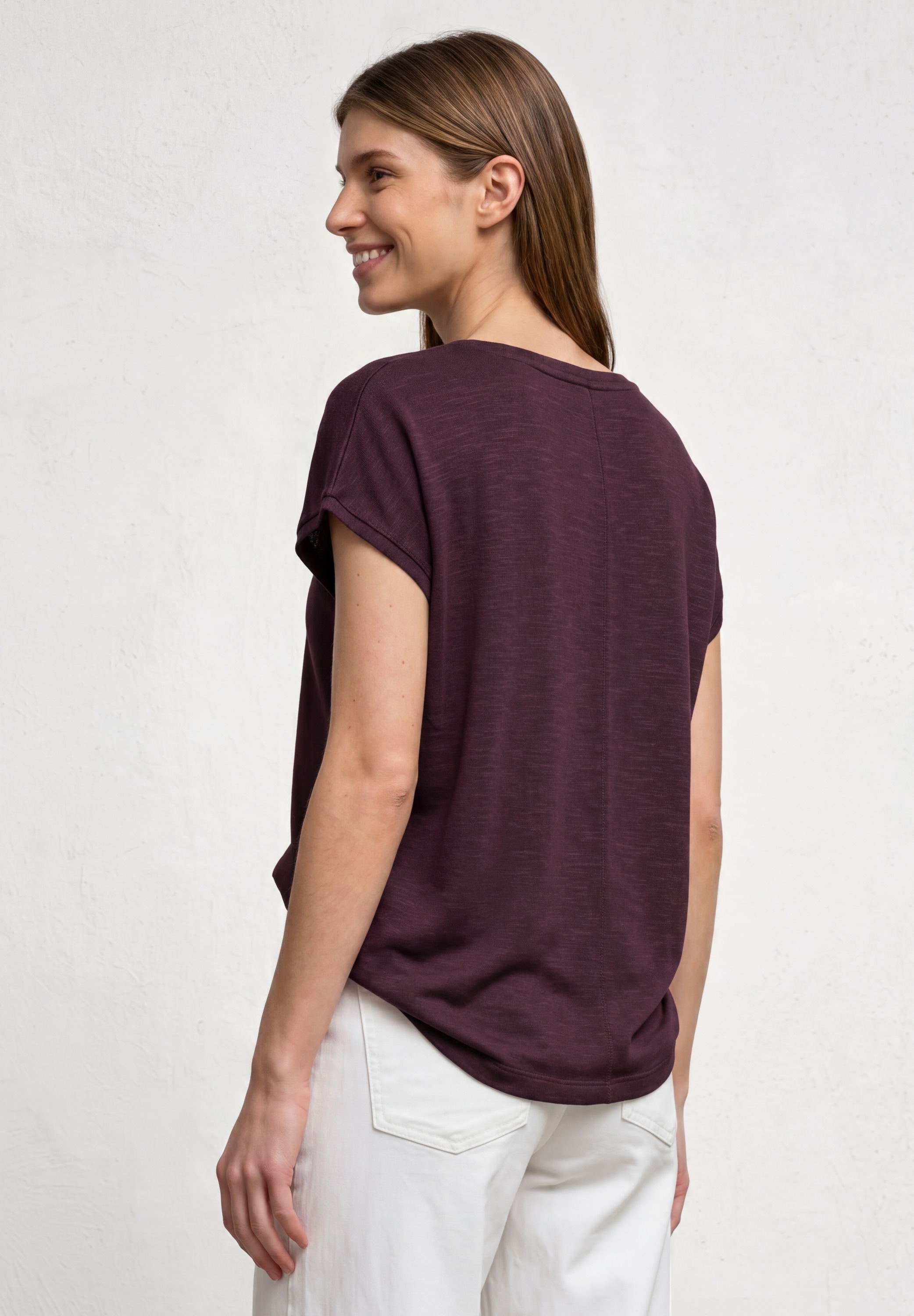 STREET ONE T-Shirt in Unifarbe