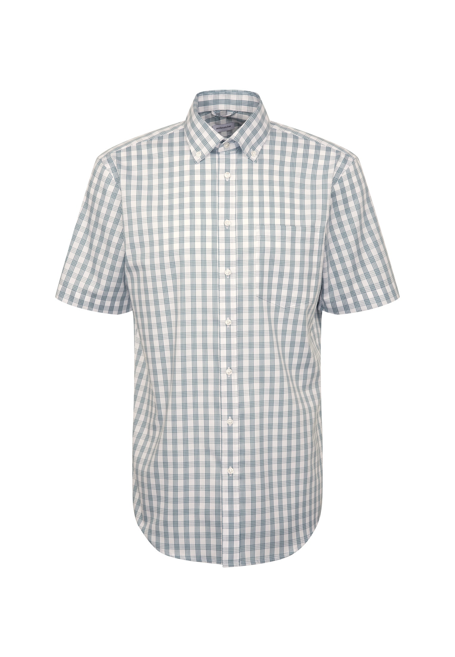 seidensticker Businesshemd »Regular«, Regular Kurzarm Button-Down-Kragen Karo