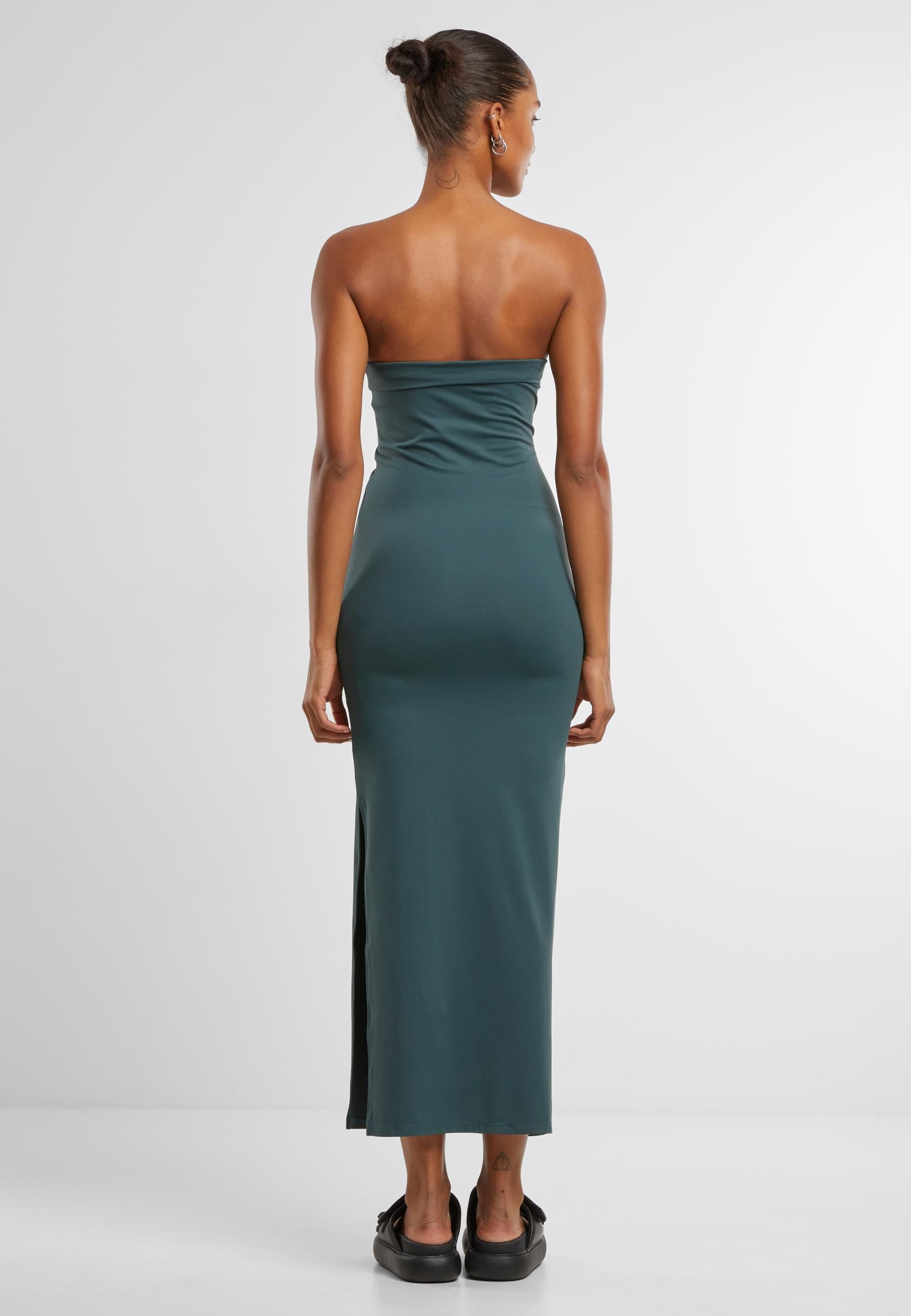 URBAN CLASSICS Shirtkleid »Urban Classics Ladies Bandeau Midi Dress«, (1 tlg.)